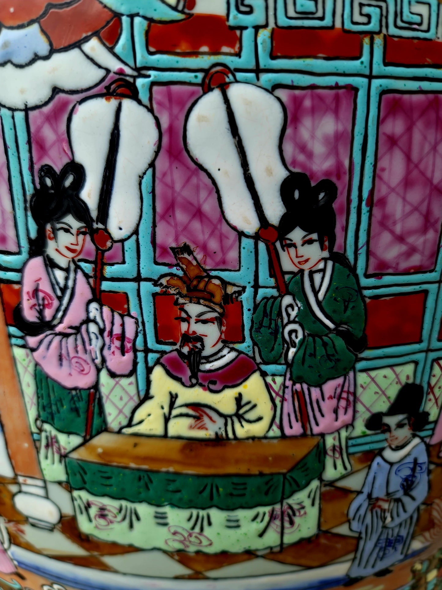 🎎🏮 🇨🇳¡Jarrones Chinos juego de 2 piezas - Calidad de museo Aproximadamente 250 años de antiguedad ! 🏮🎎🇨🇳