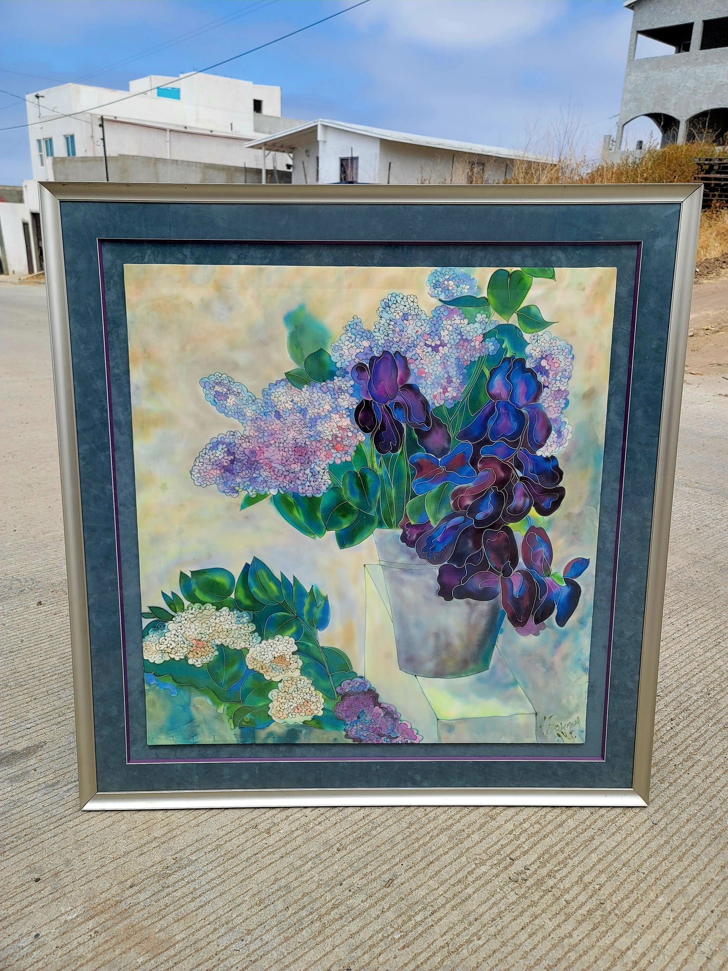 Cuadro Floral en Acuarela – Arte Original Firmado 🎨🌸