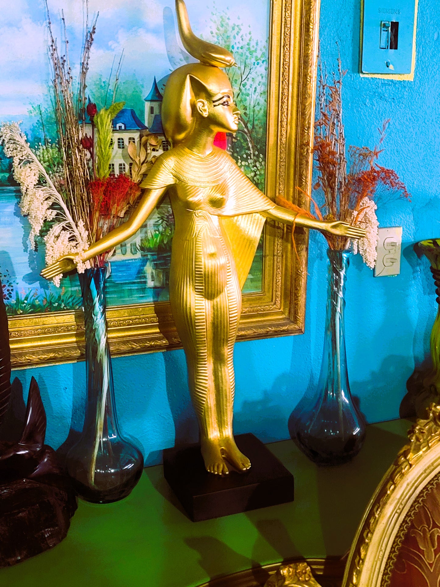 🔱Bronze Sculpture "Jeune Harpiste Arabique" by Louis Hottot - A Masterpiece for Sale🔱
