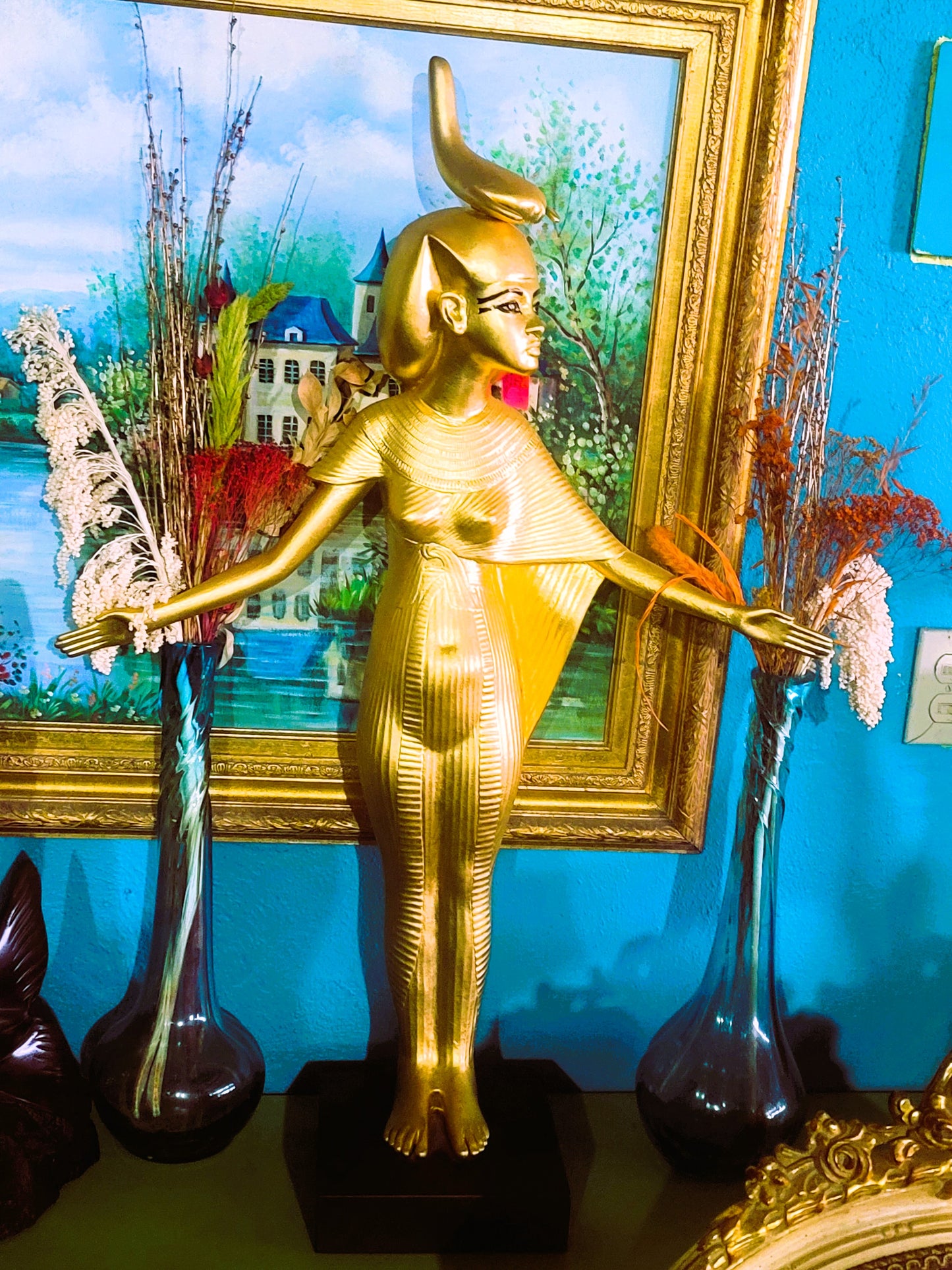 🔱Bronze Sculpture "Jeune Harpiste Arabique" by Louis Hottot - A Masterpiece for Sale🔱