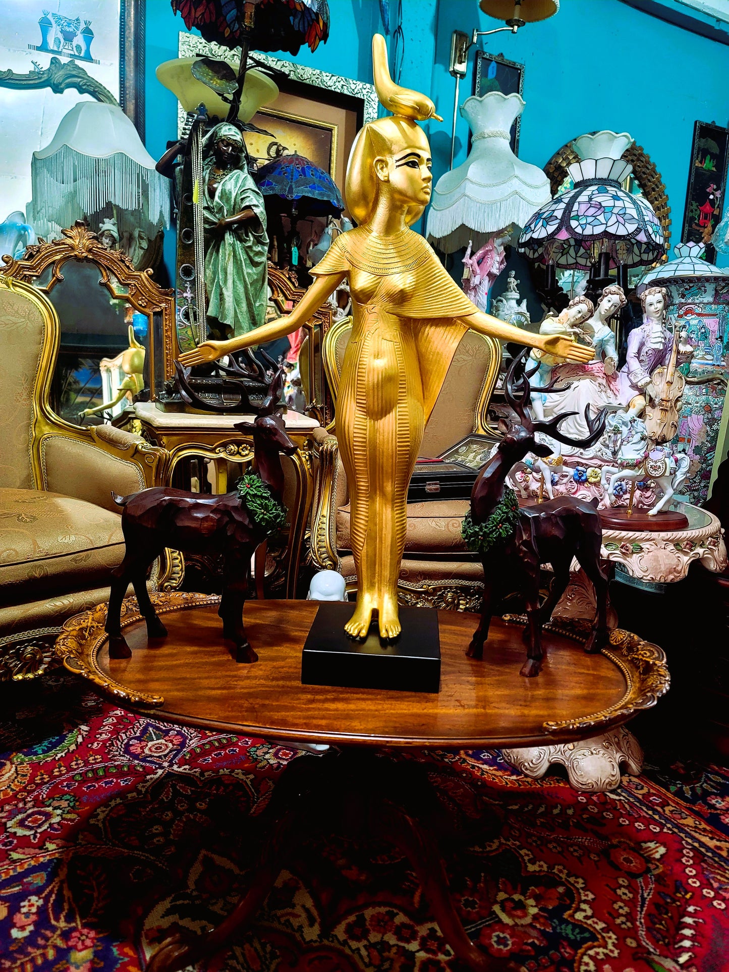 🔱Bronze Sculpture "Jeune Harpiste Arabique" by Louis Hottot - A Masterpiece for Sale🔱