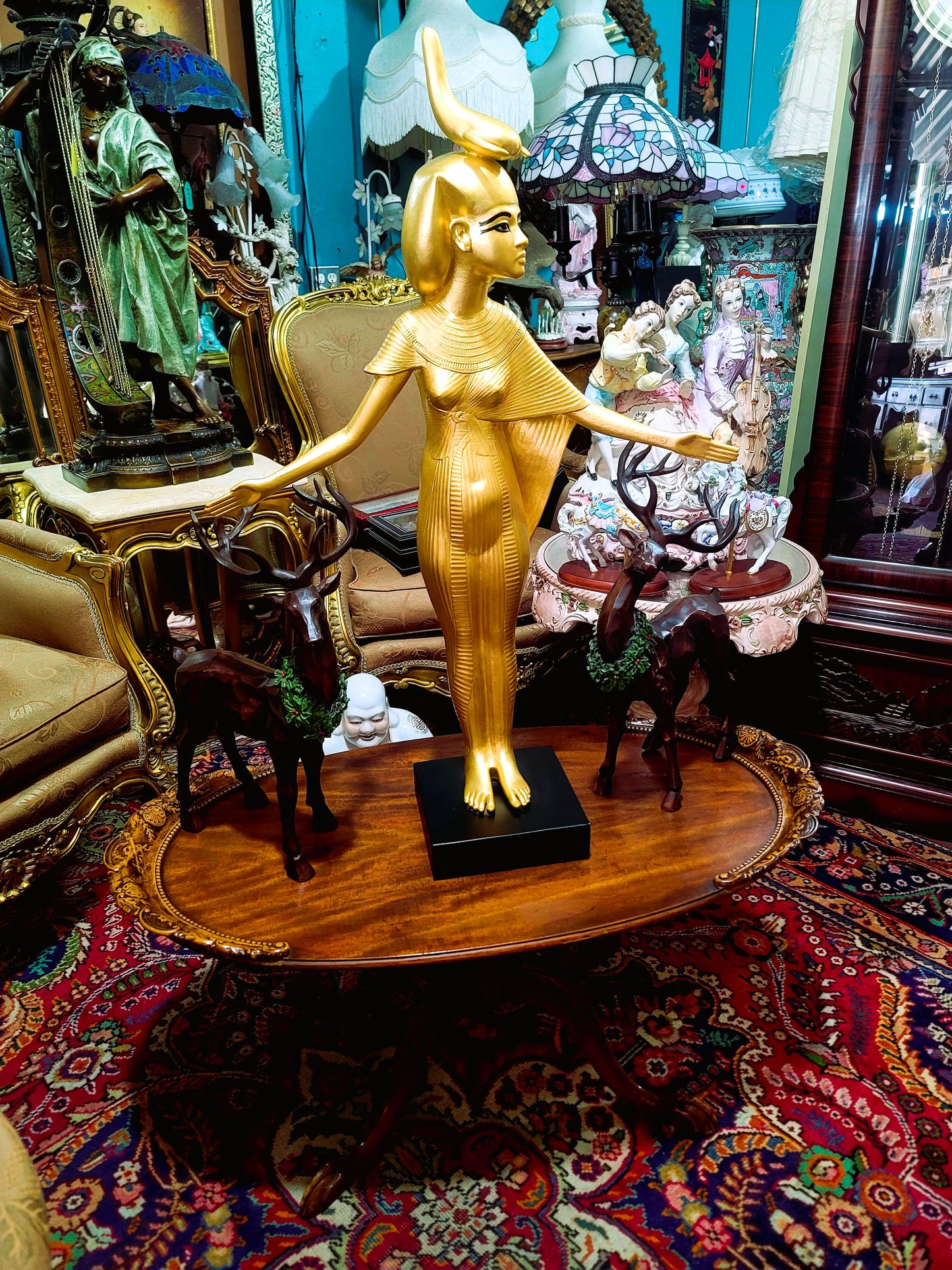🔱Bronze Sculpture "Jeune Harpiste Arabique" by Louis Hottot - A Masterpiece for Sale🔱