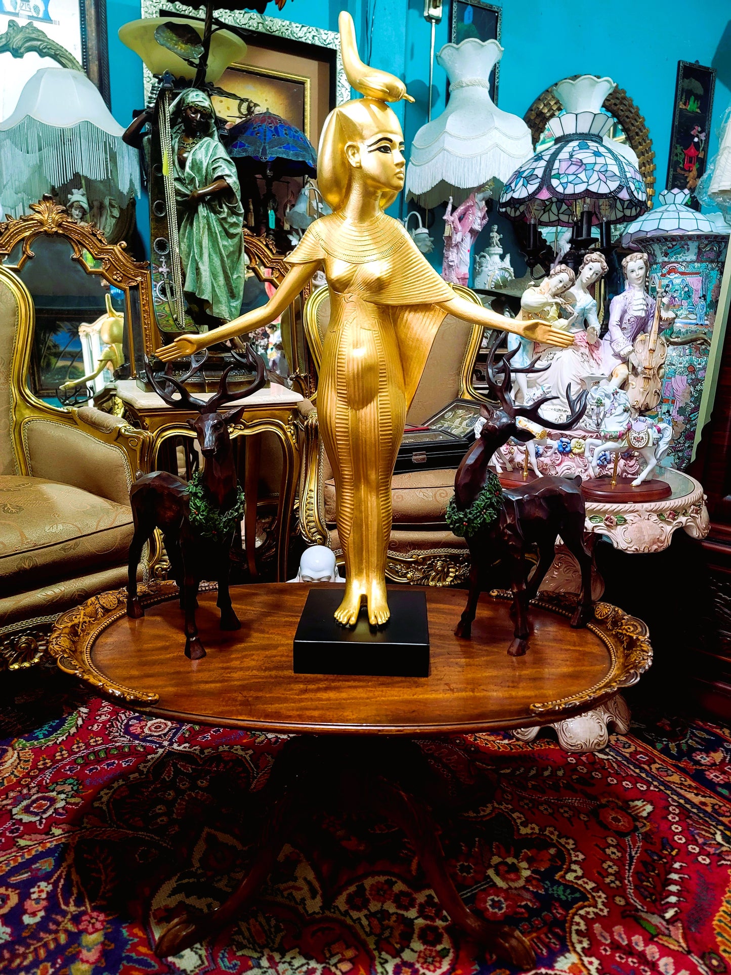 🔱Bronze Sculpture "Jeune Harpiste Arabique" by Louis Hottot - A Masterpiece for Sale🔱