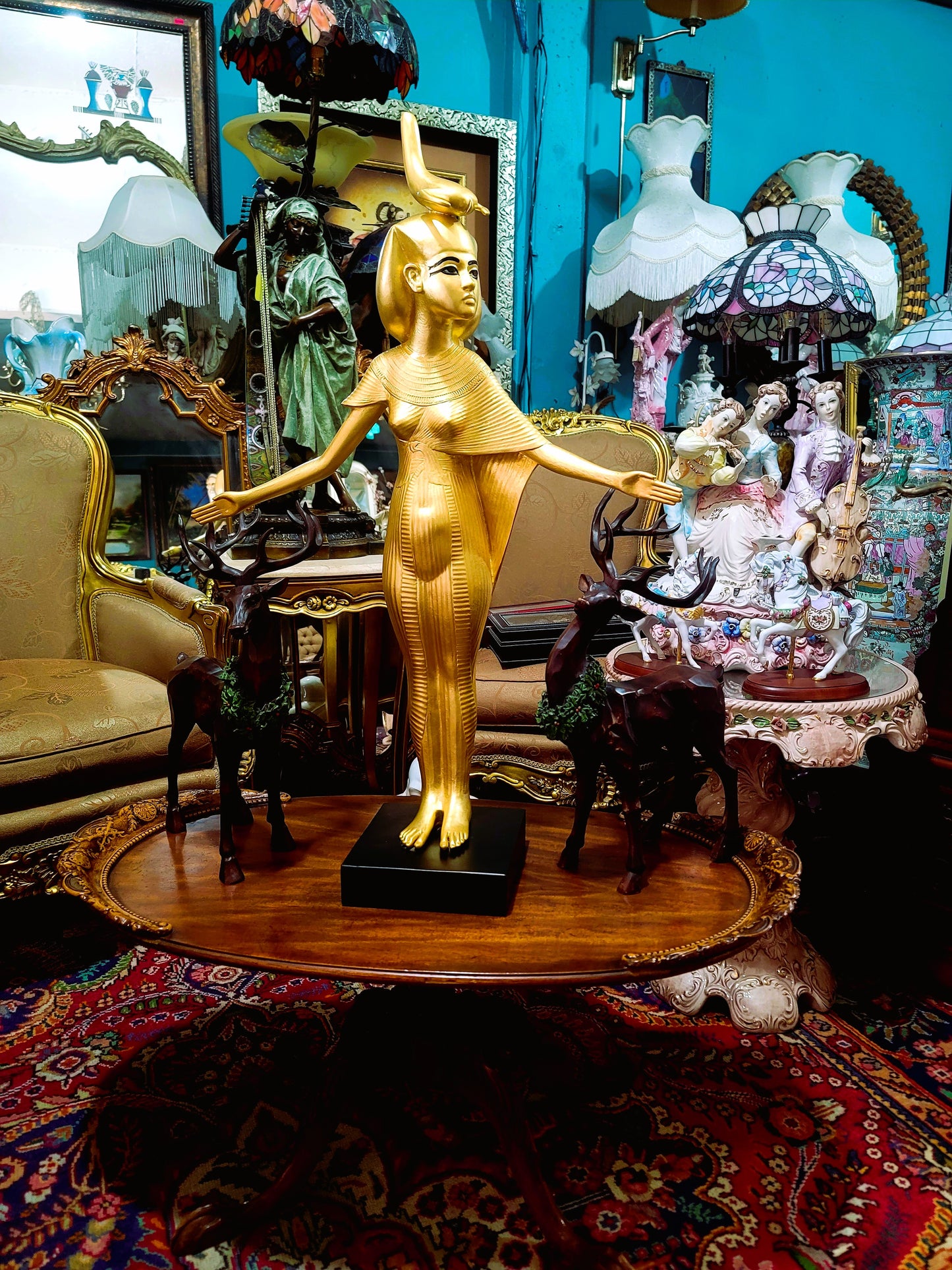 🔱Bronze Sculpture "Jeune Harpiste Arabique" by Louis Hottot - A Masterpiece for Sale🔱