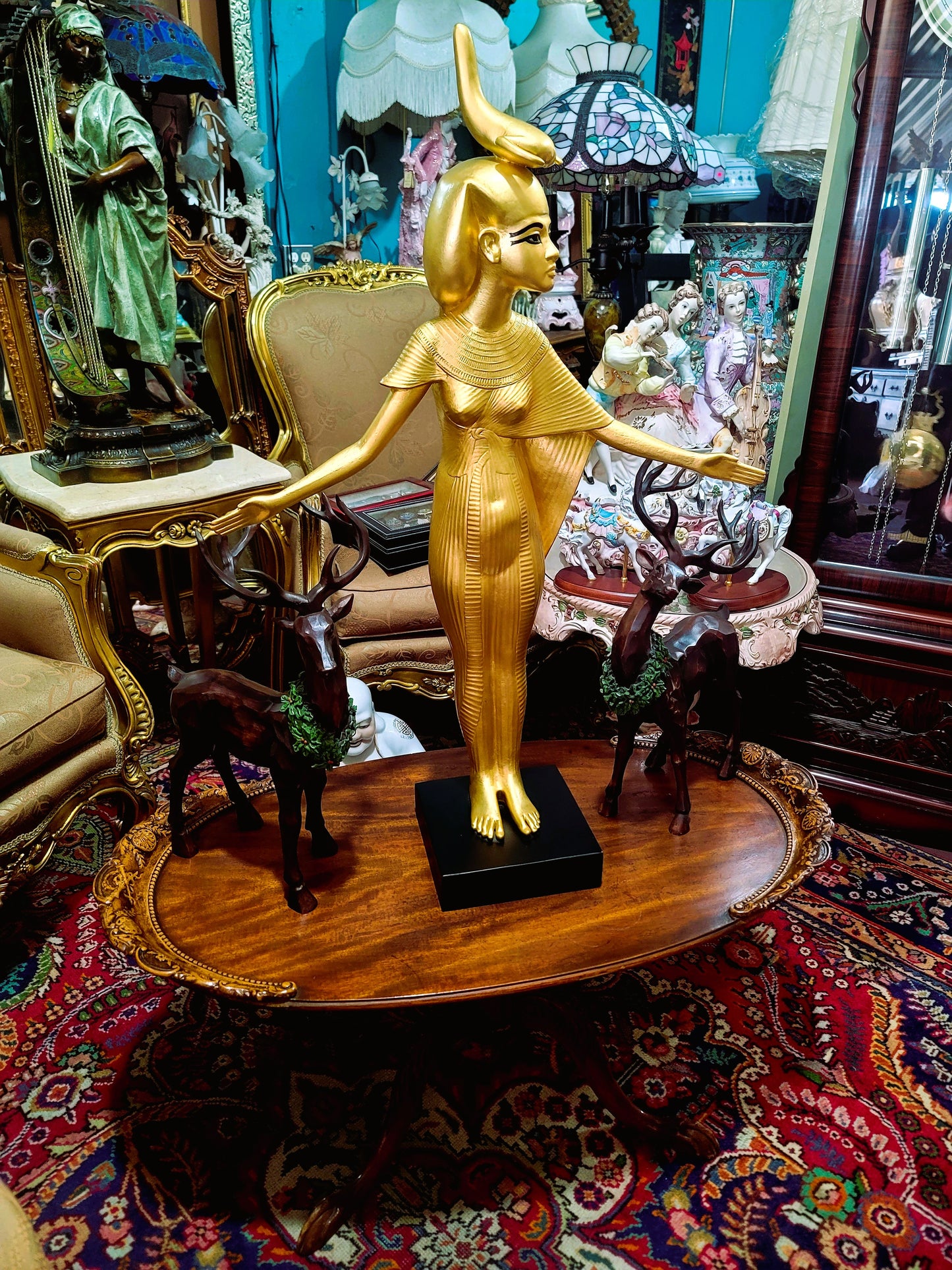 🔱Bronze Sculpture "Jeune Harpiste Arabique" by Louis Hottot - A Masterpiece for Sale🔱