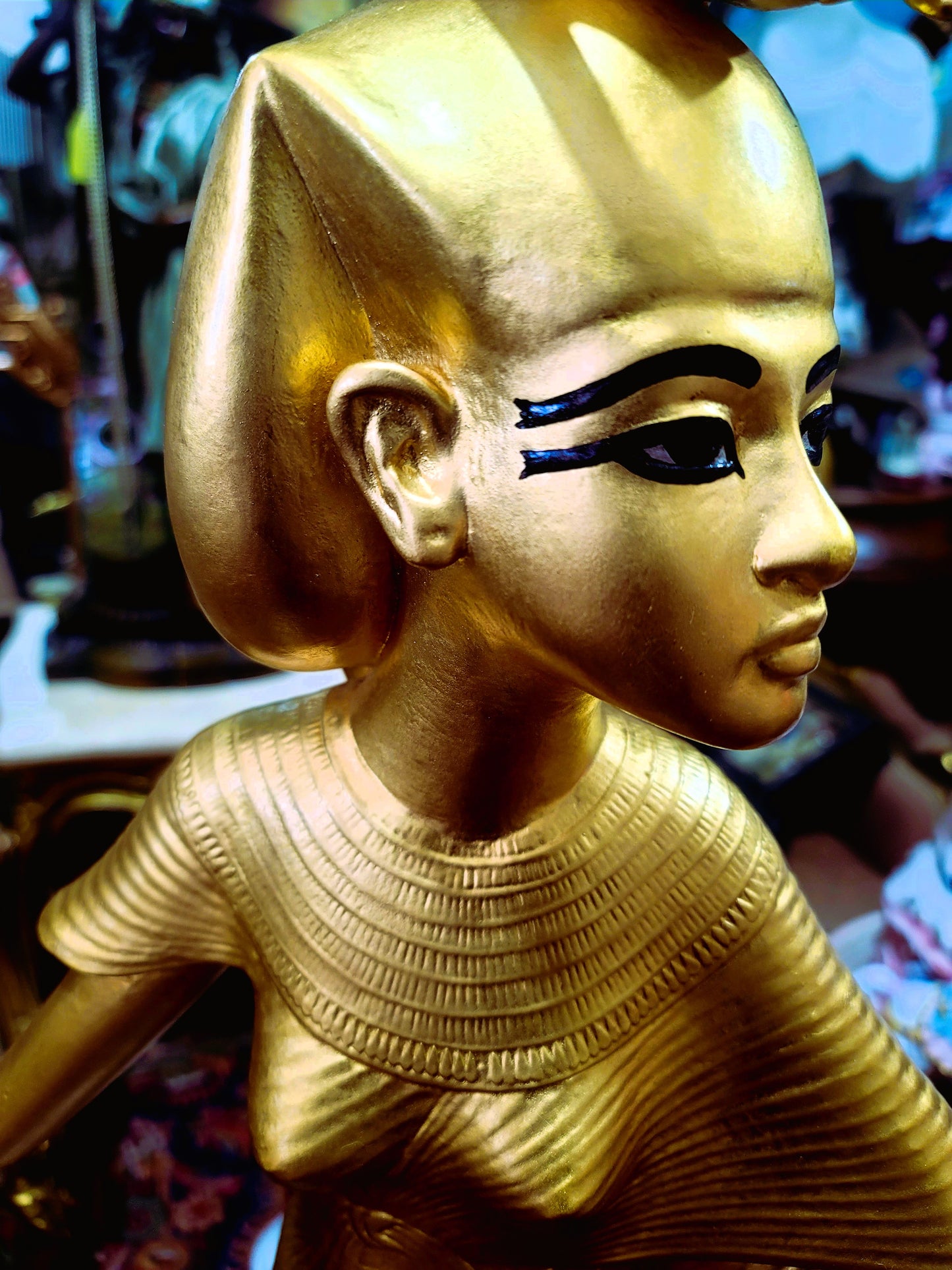 🔱Bronze Sculpture "Jeune Harpiste Arabique" by Louis Hottot - A Masterpiece for Sale🔱