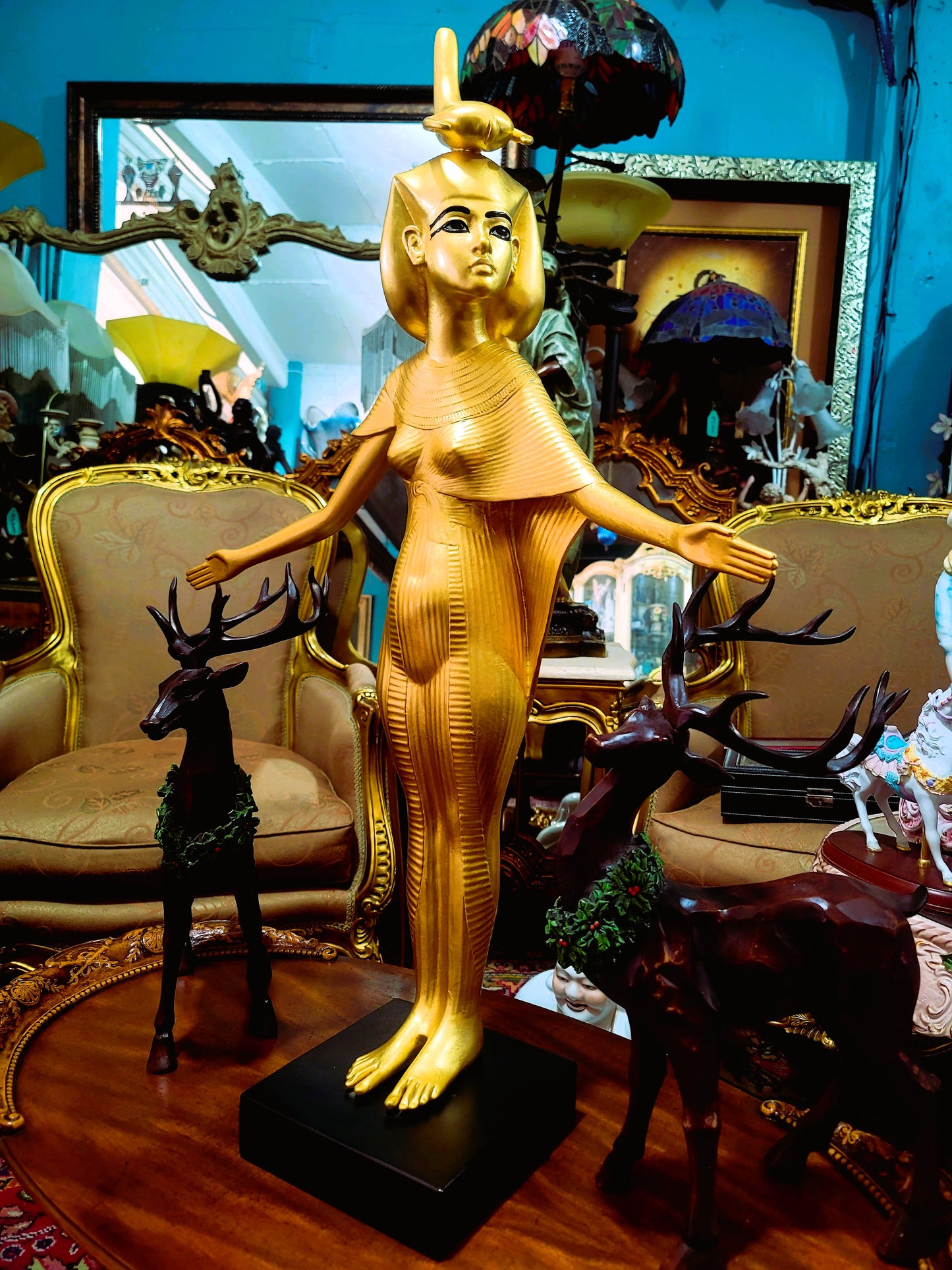 🔱Bronze Sculpture "Jeune Harpiste Arabique" by Louis Hottot - A Masterpiece for Sale🔱