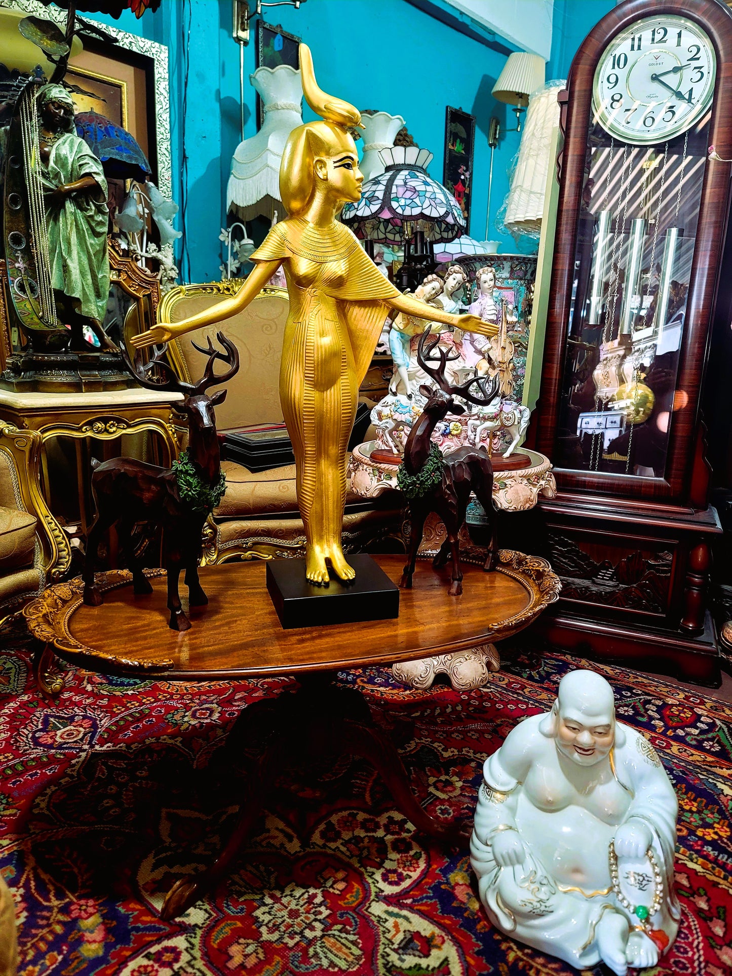 🔱Bronze Sculpture "Jeune Harpiste Arabique" by Louis Hottot - A Masterpiece for Sale🔱