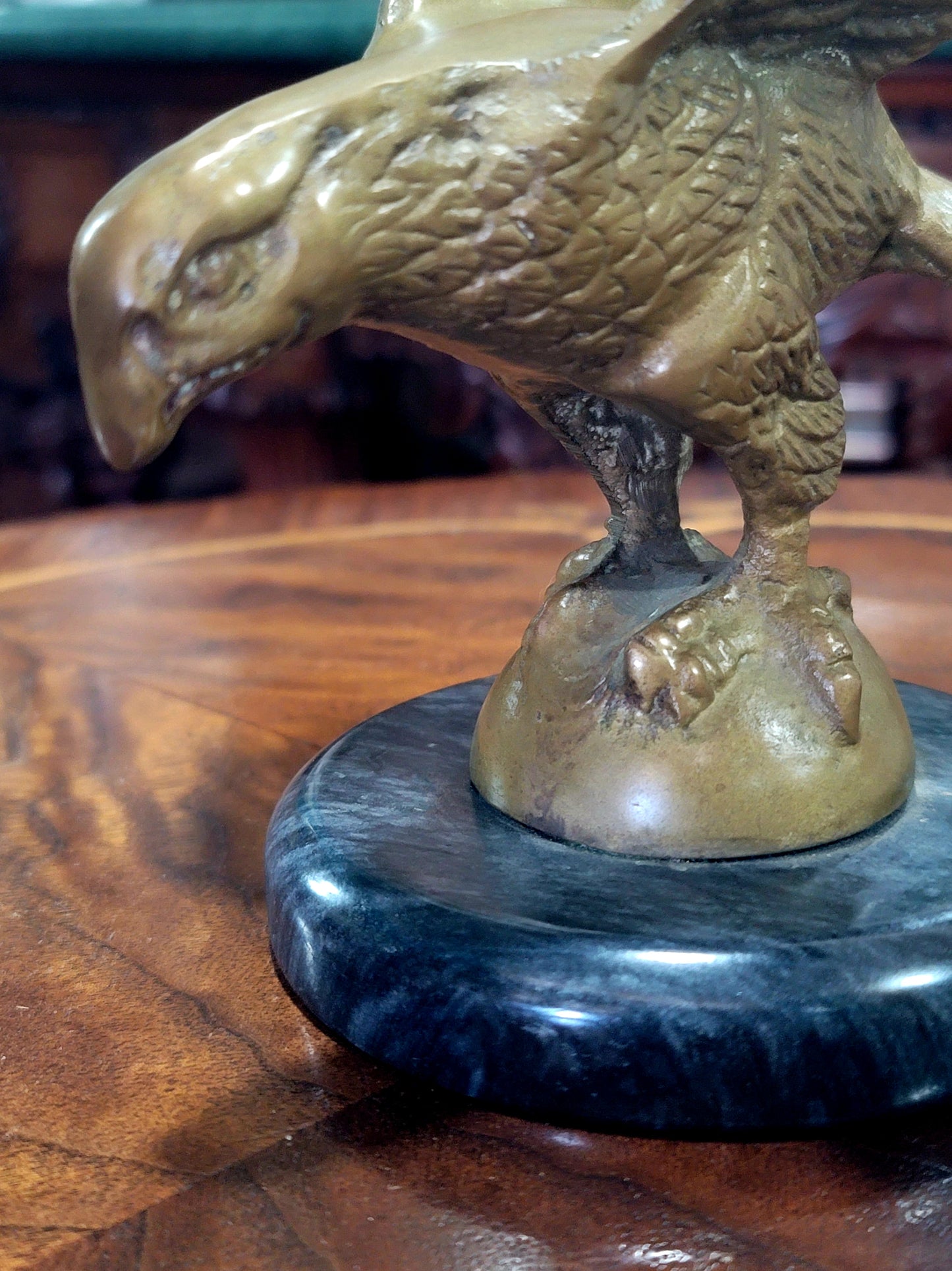 🦅Escultura de Aguila con Base de Marmol🦅