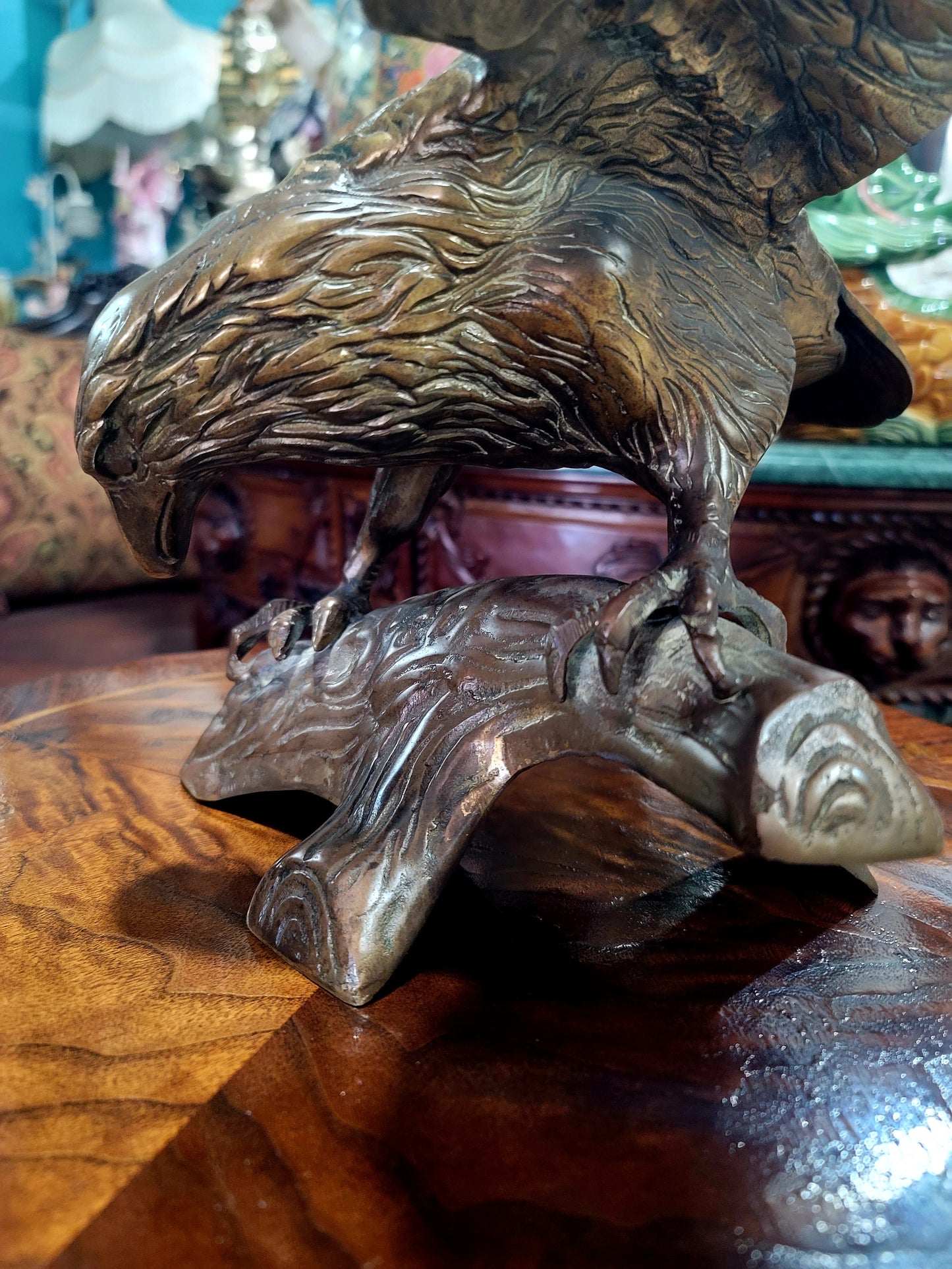 🦅Escultura de Aguila En Bronce – Belleza y Poder Atemporal🦅