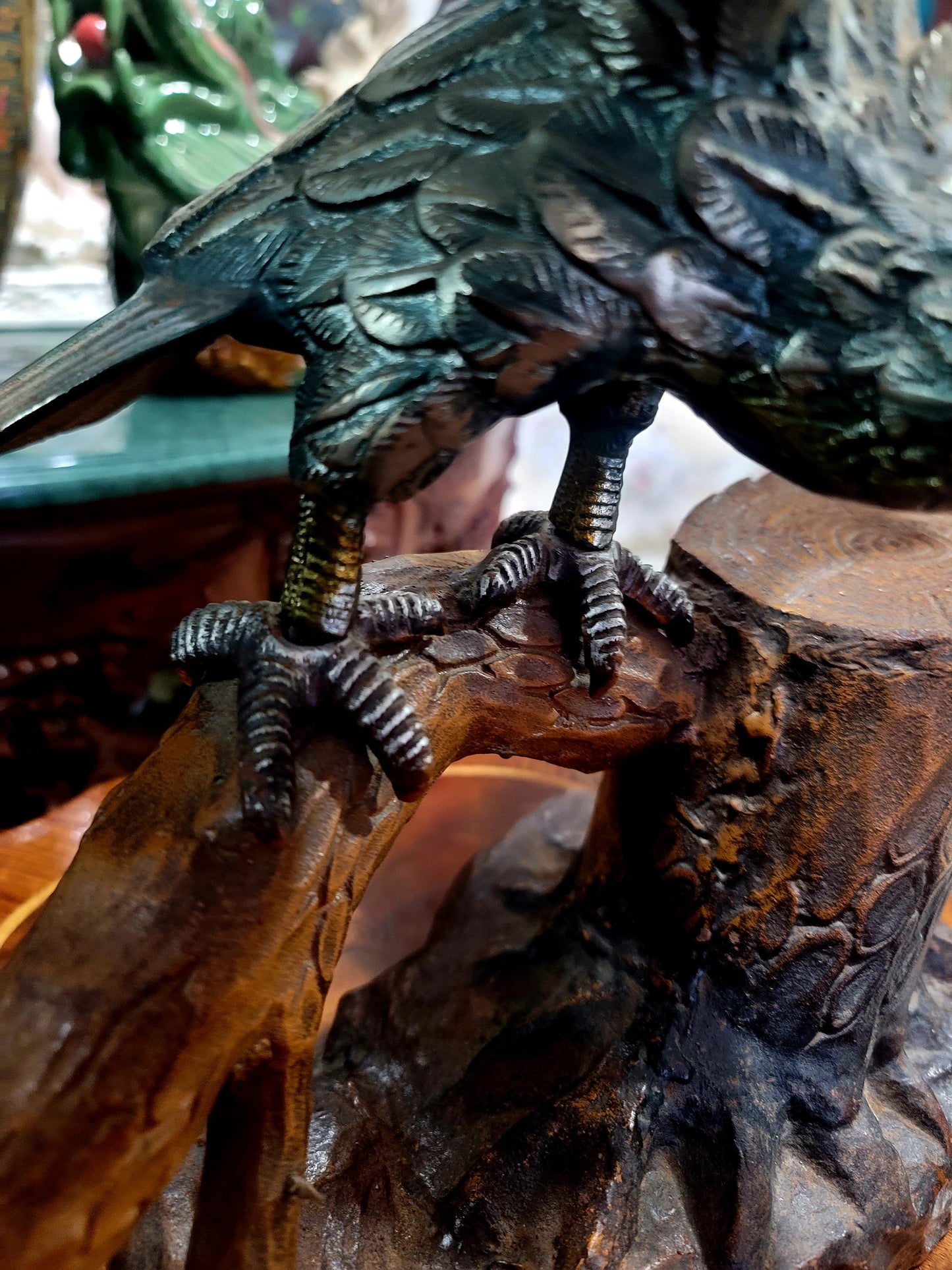 🦅 Bronze Sculpture of an Eagle in Flight with a Globe for Sale 🦅