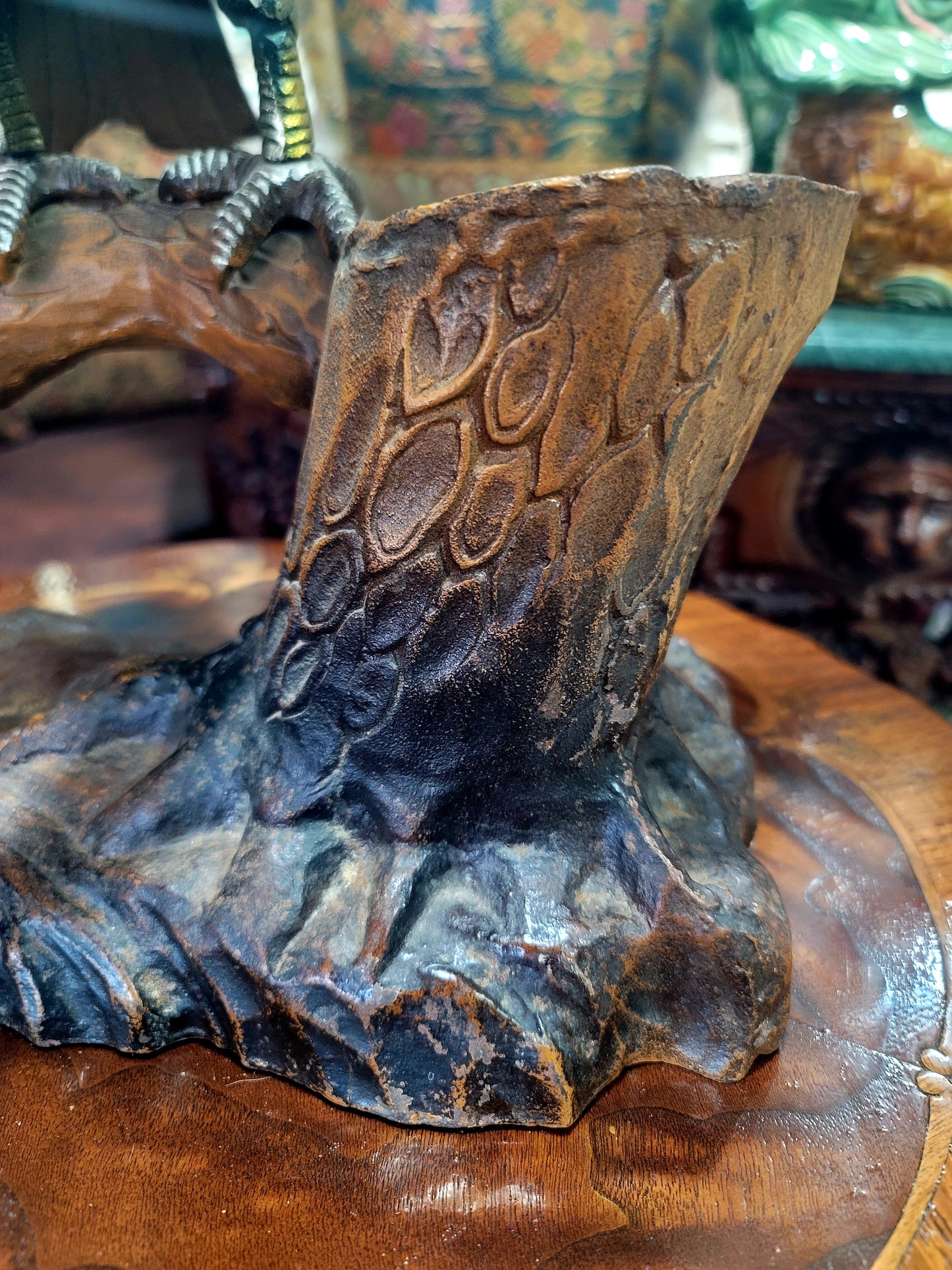 🦅 Bronze Sculpture of an Eagle in Flight with a Globe for Sale 🦅