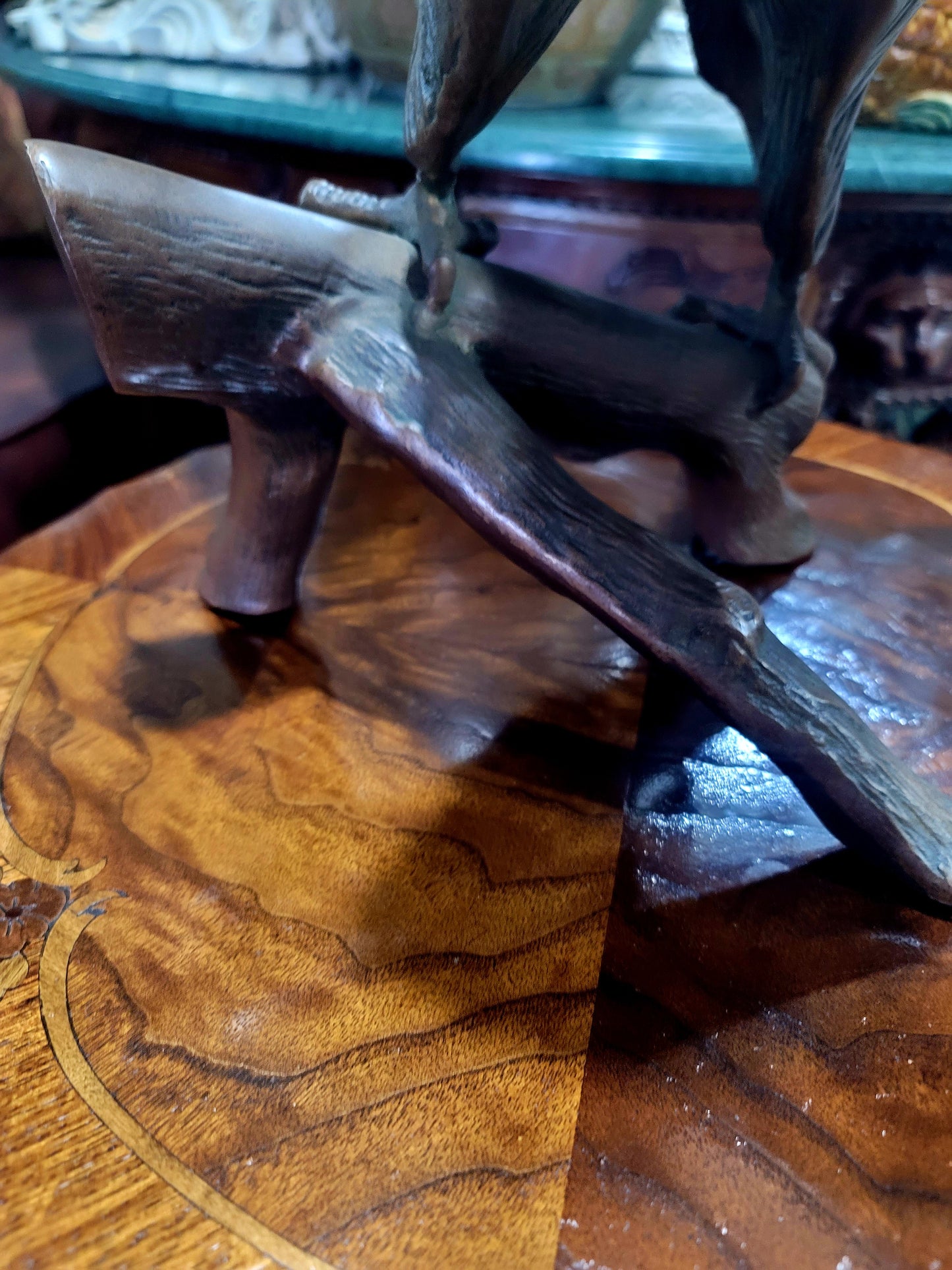 🦅 Bronze Sculpture of an Eagle in Flight with a Globe for Sale 🦅