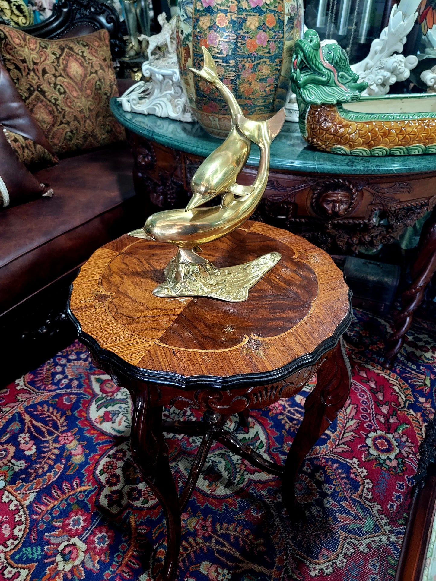 🦅 Bronze Sculpture of an Eagle in Flight with a Globe for Sale 🦅