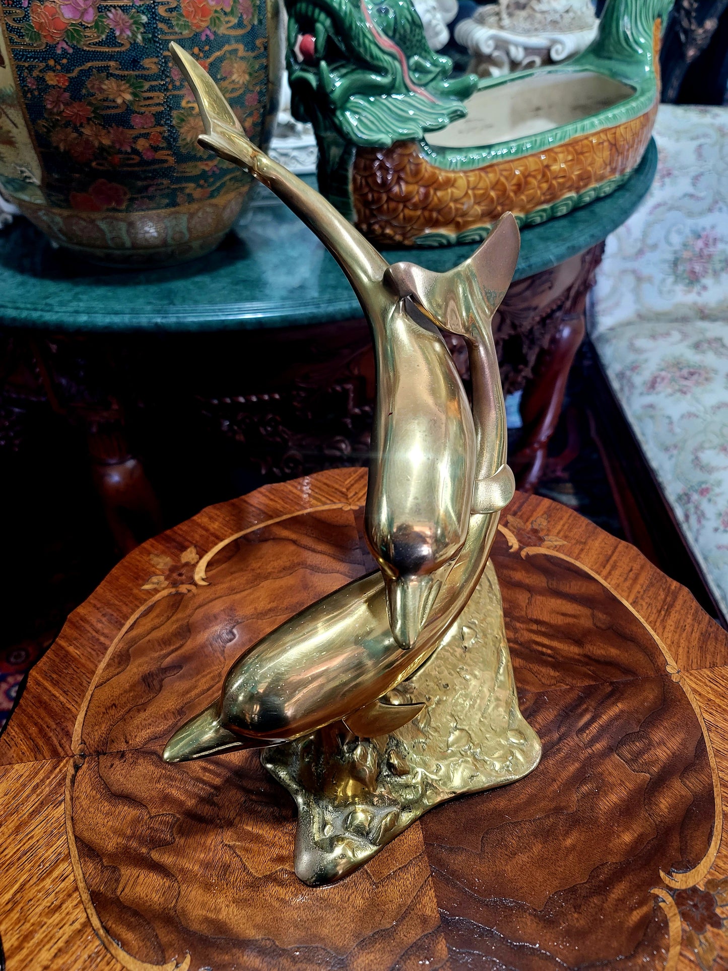 🦅 Bronze Sculpture of an Eagle in Flight with a Globe for Sale 🦅