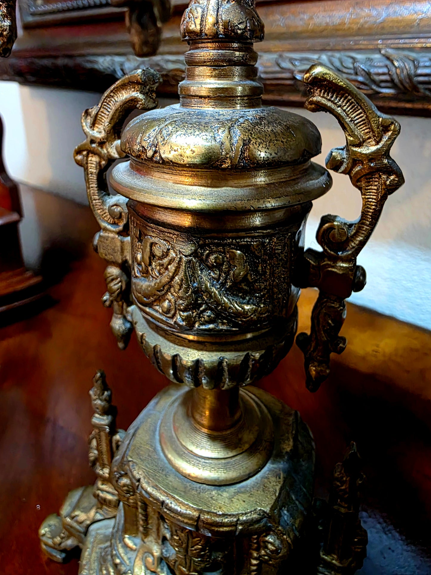 🕰️✨ Majestic Bronze Clock and Candlestick Set – Classical German Art of the 19th Century ✨🕰️
