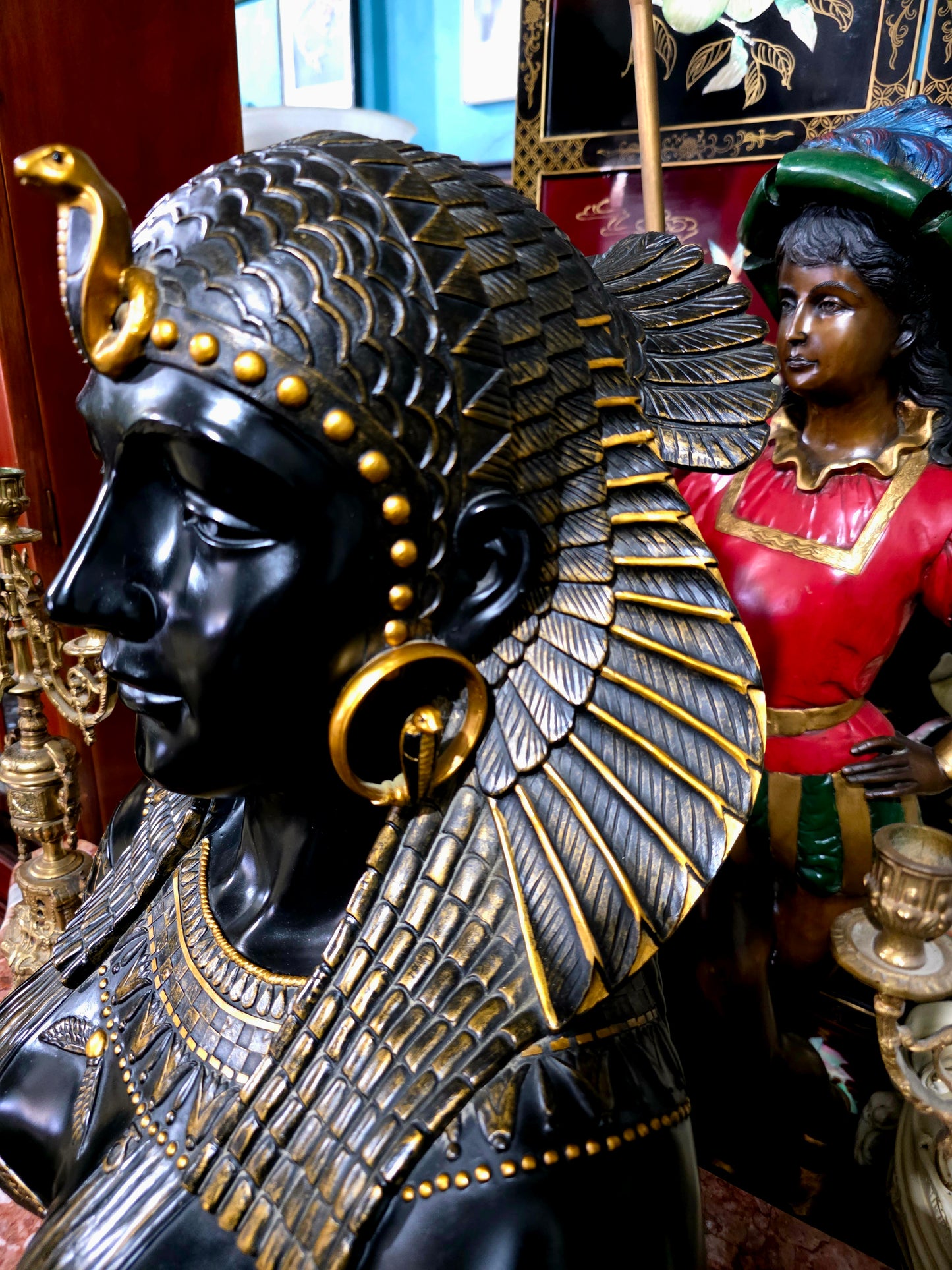 👑 Busto de Cleopatra – Replica de Museo en Resina Fundida
