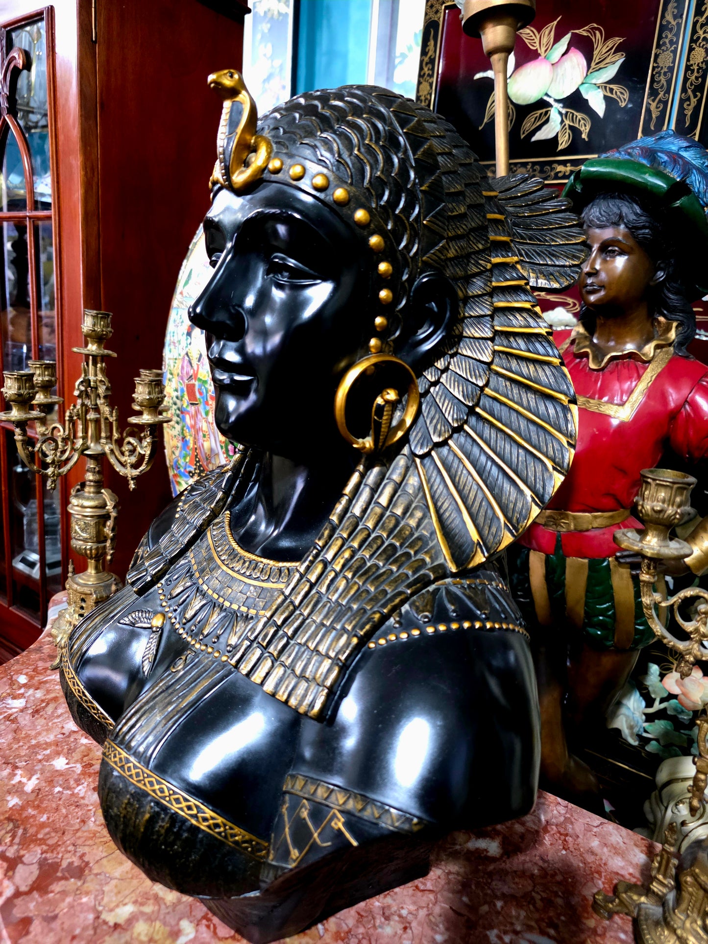 👑 Busto de Cleopatra – Replica de Museo en Resina Fundida