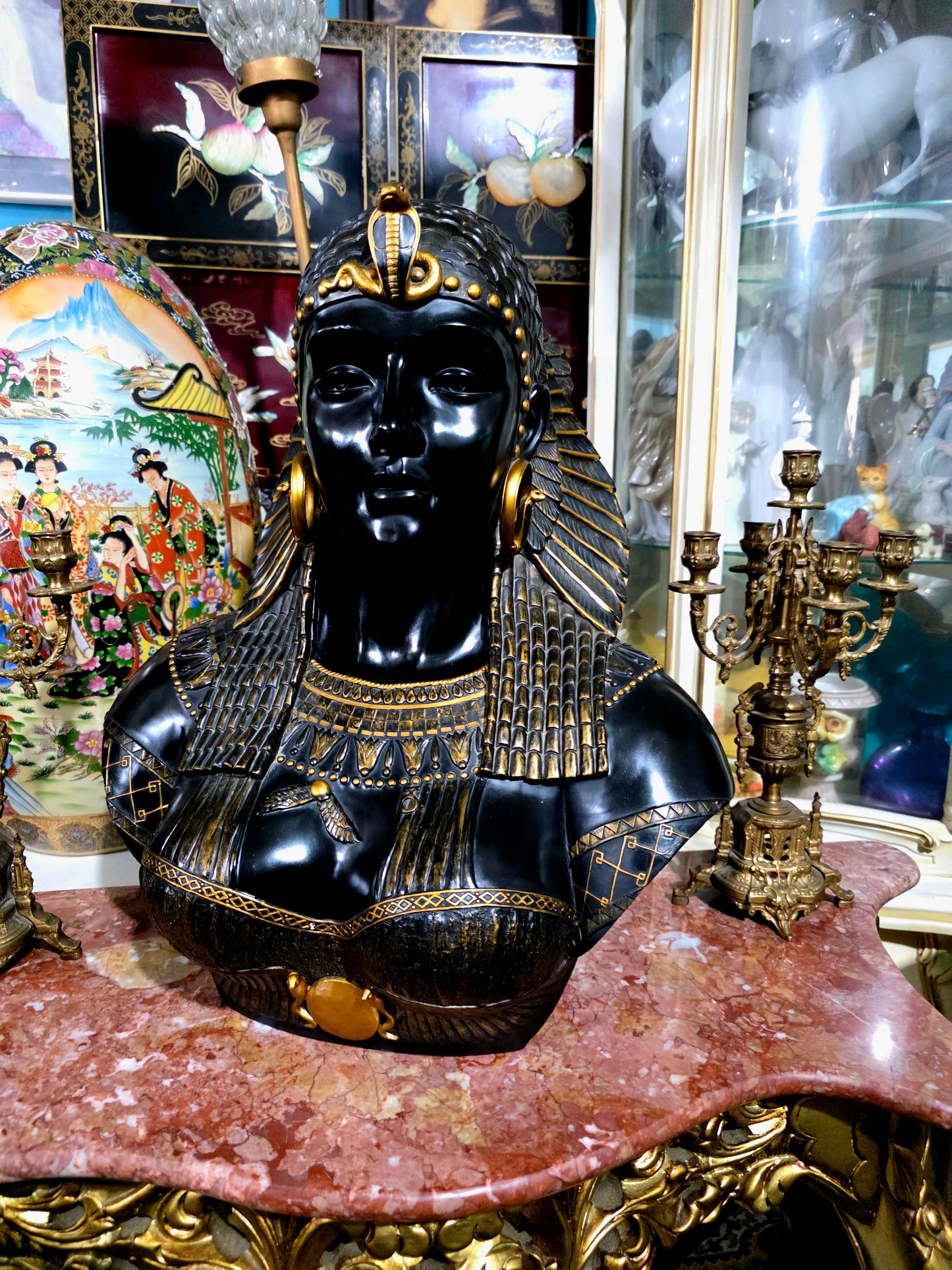 👑 Busto de Cleopatra – Replica de Museo en Resina Fundida