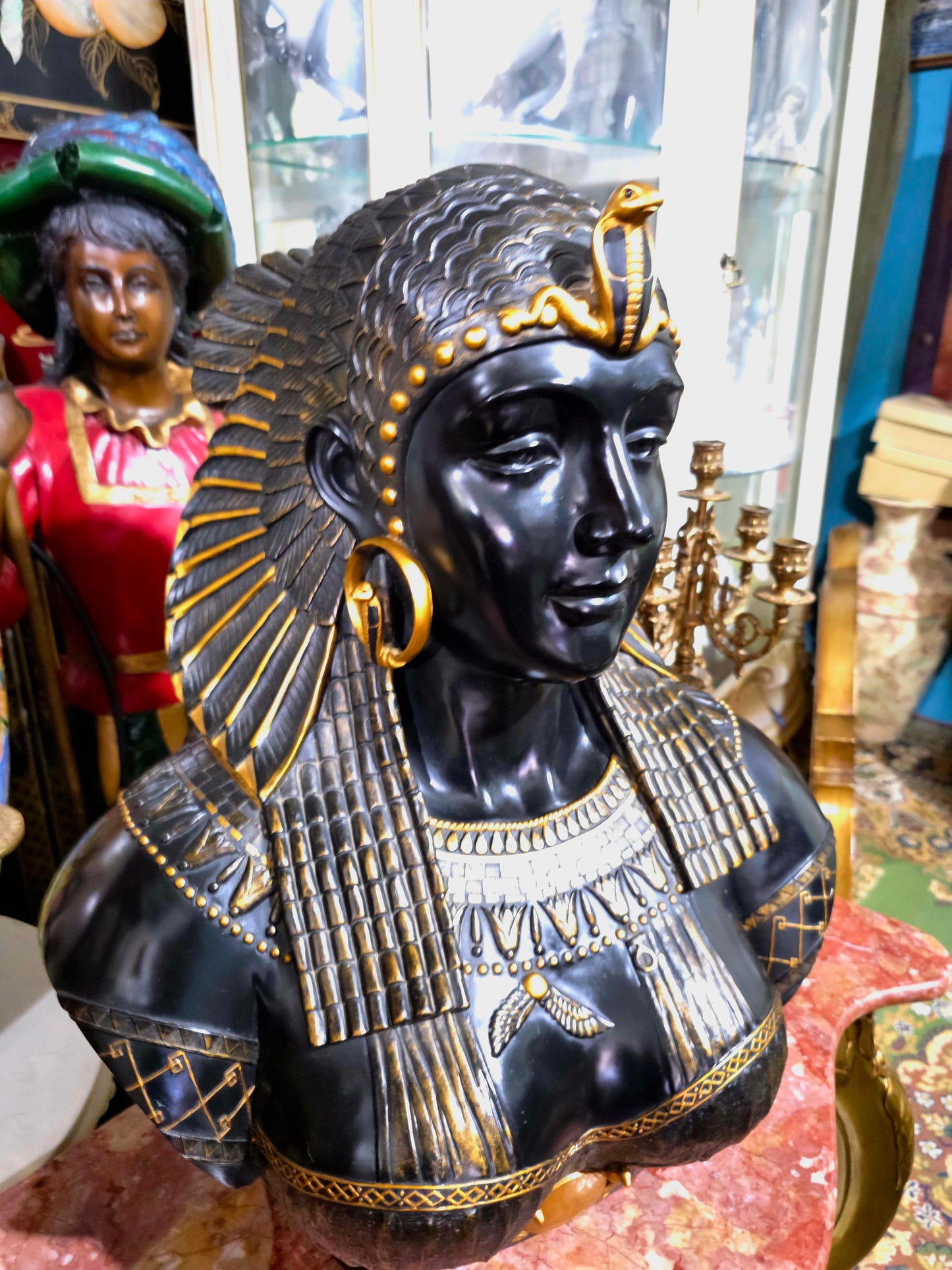 👑 Busto de Cleopatra – Replica de Museo en Resina Fundida