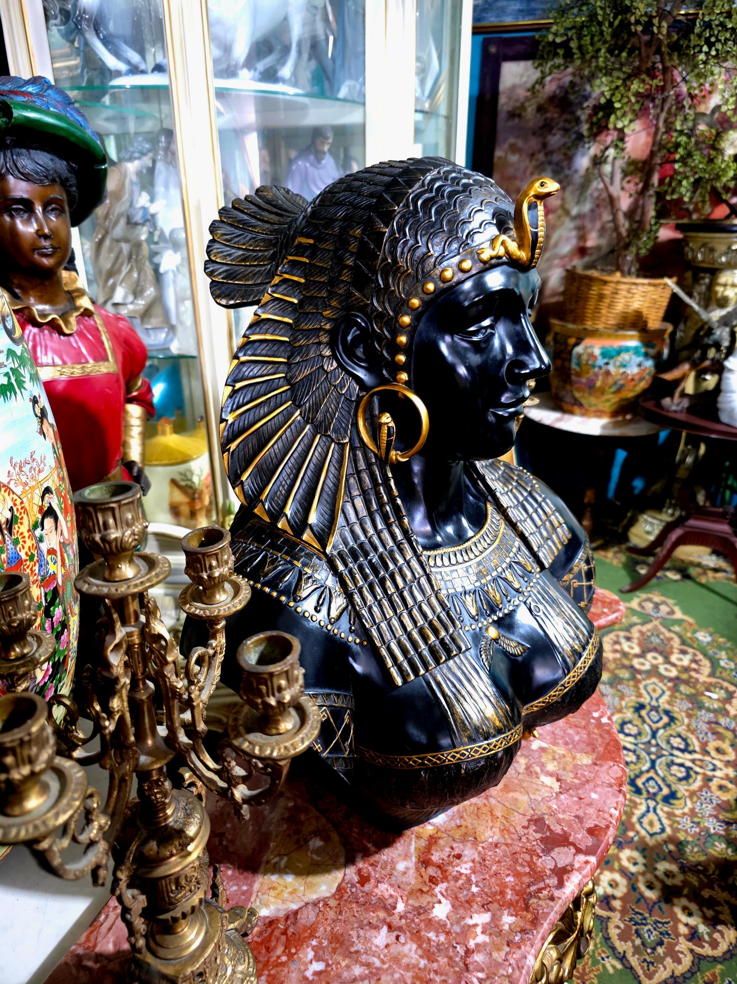 👑 Busto de Cleopatra – Replica de Museo en Resina Fundida
