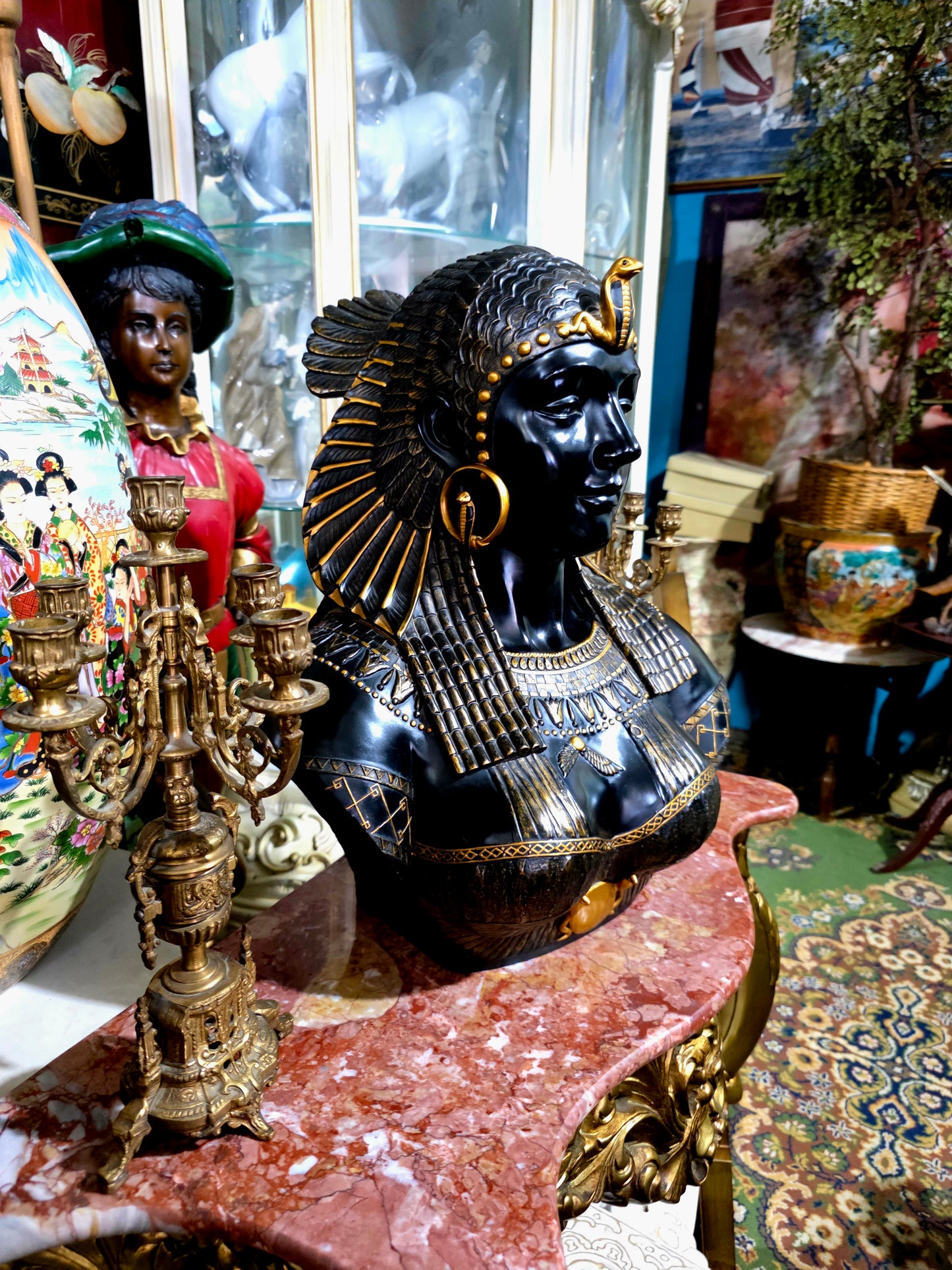 👑 Busto de Cleopatra – Replica de Museo en Resina Fundida