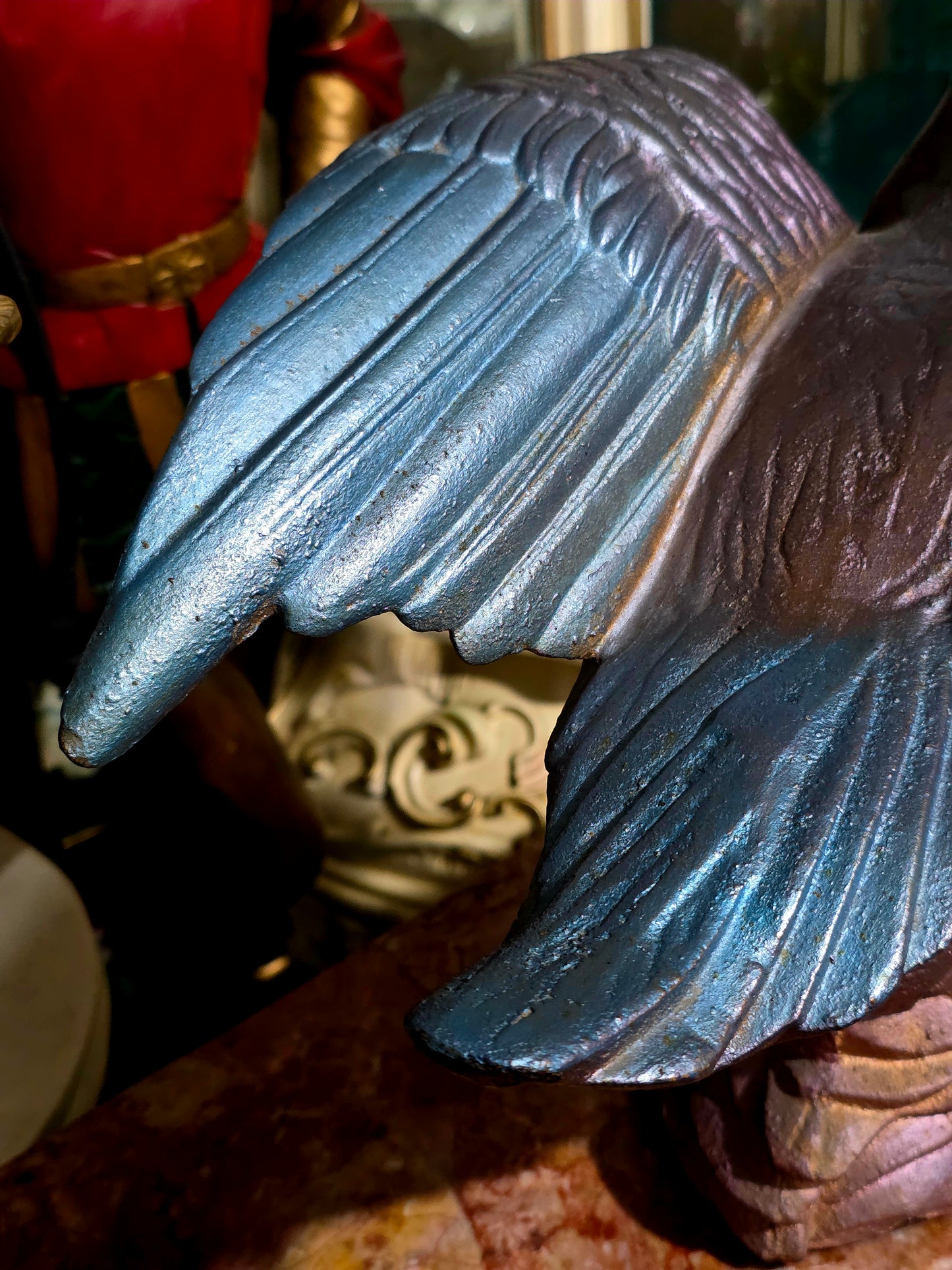🦢 Escultura de Ave en Hierro Fundido – Elegancia y Fuerza Atemporal🦢