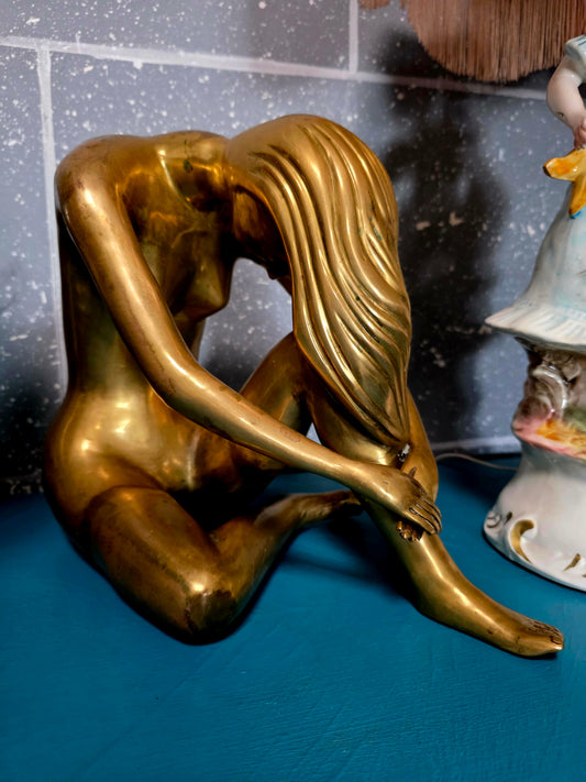 🔱Escultura de Mujer en Bronce Solido - Atribuida a Itzik Ben Shalom🔱