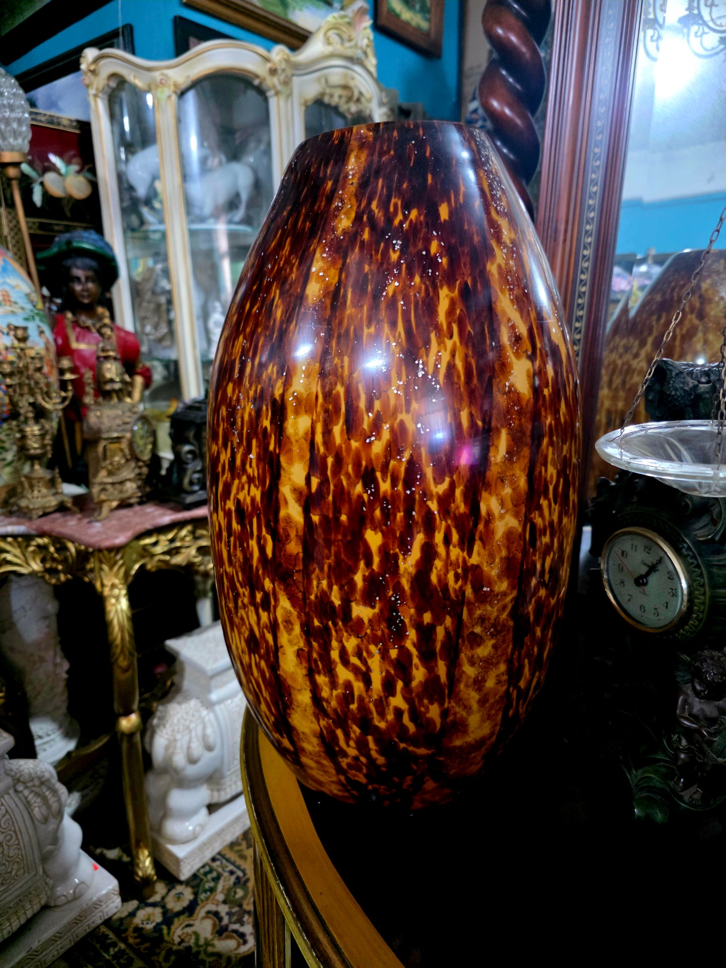 ✨Jarron Murano Gran Formato – Elegancia en Tonos Carey✨