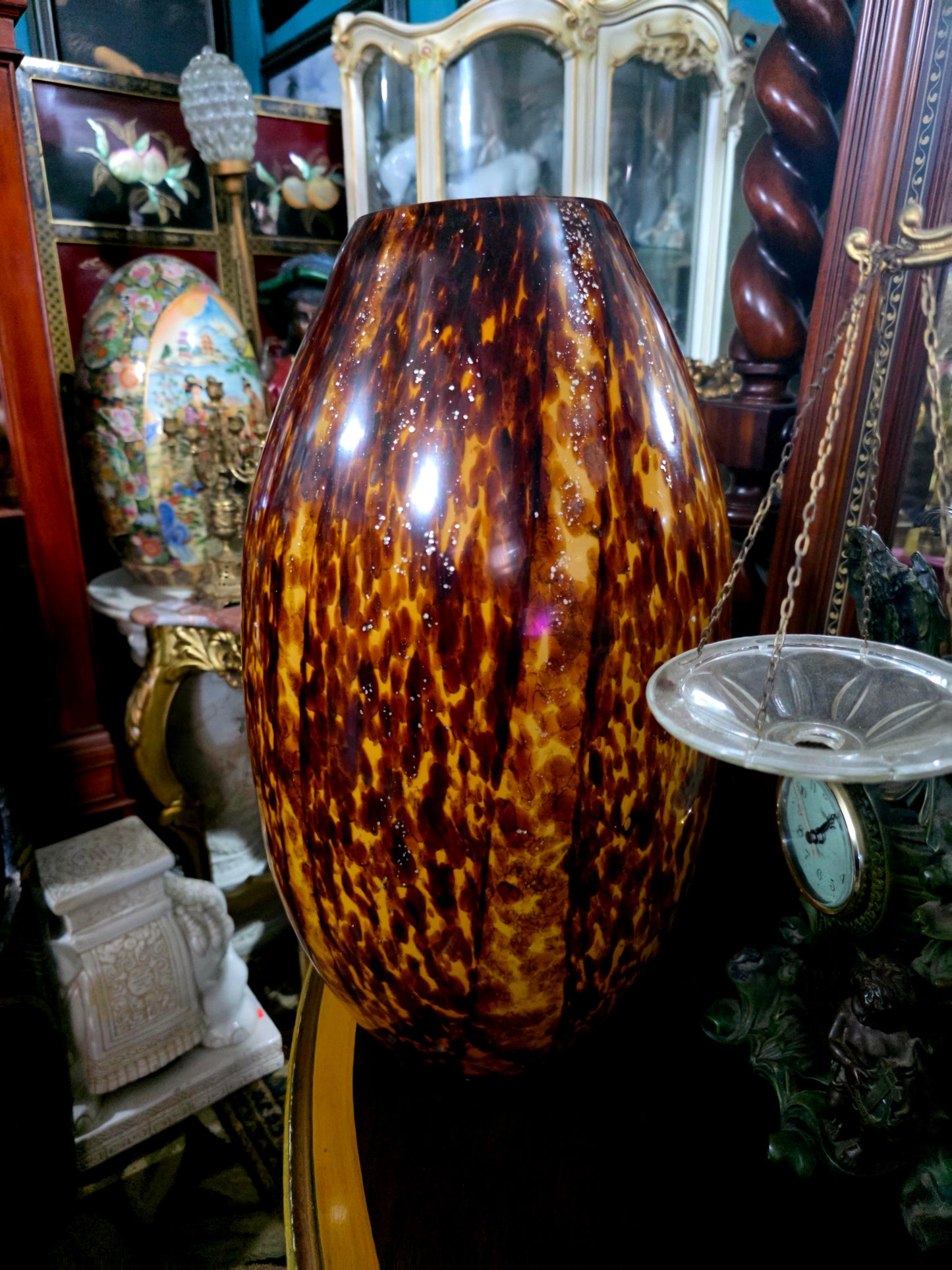 ✨Jarron Murano Gran Formato – Elegancia en Tonos Carey✨