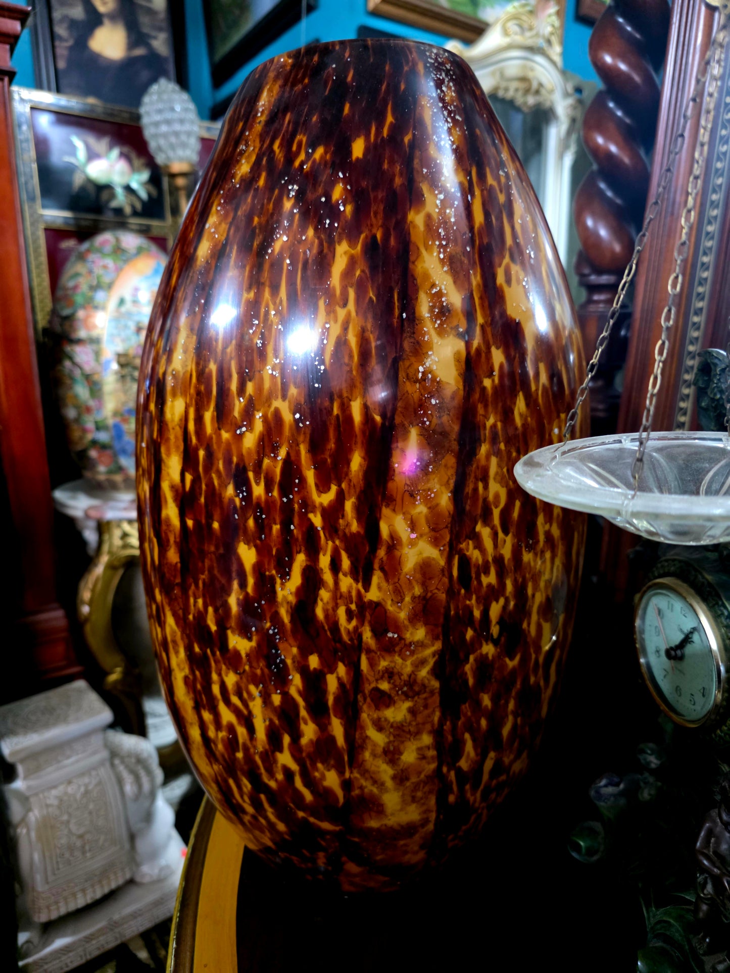 ✨Jarron Murano Gran Formato – Elegancia en Tonos Carey✨