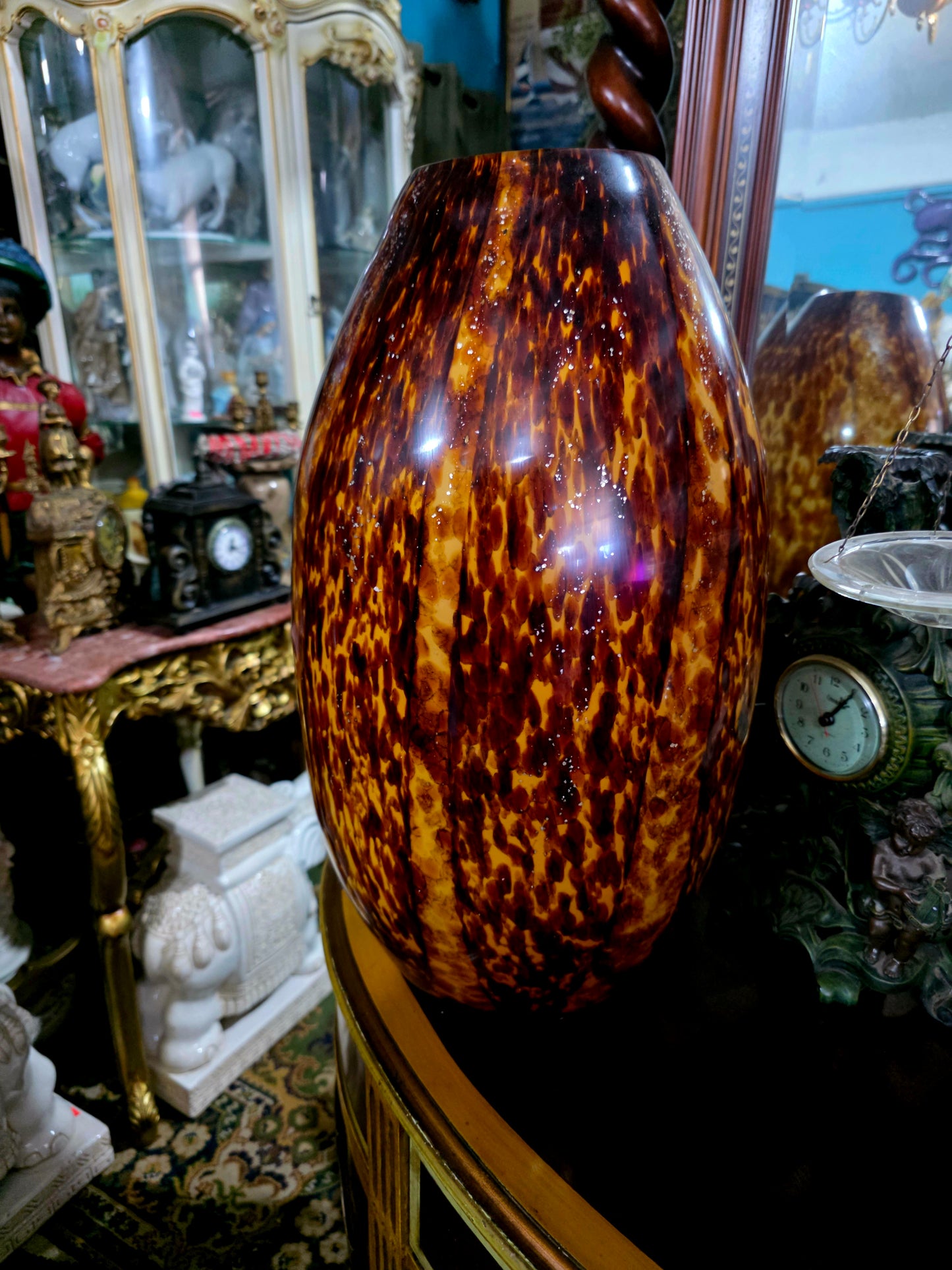 ✨Jarron Murano Gran Formato – Elegancia en Tonos Carey✨