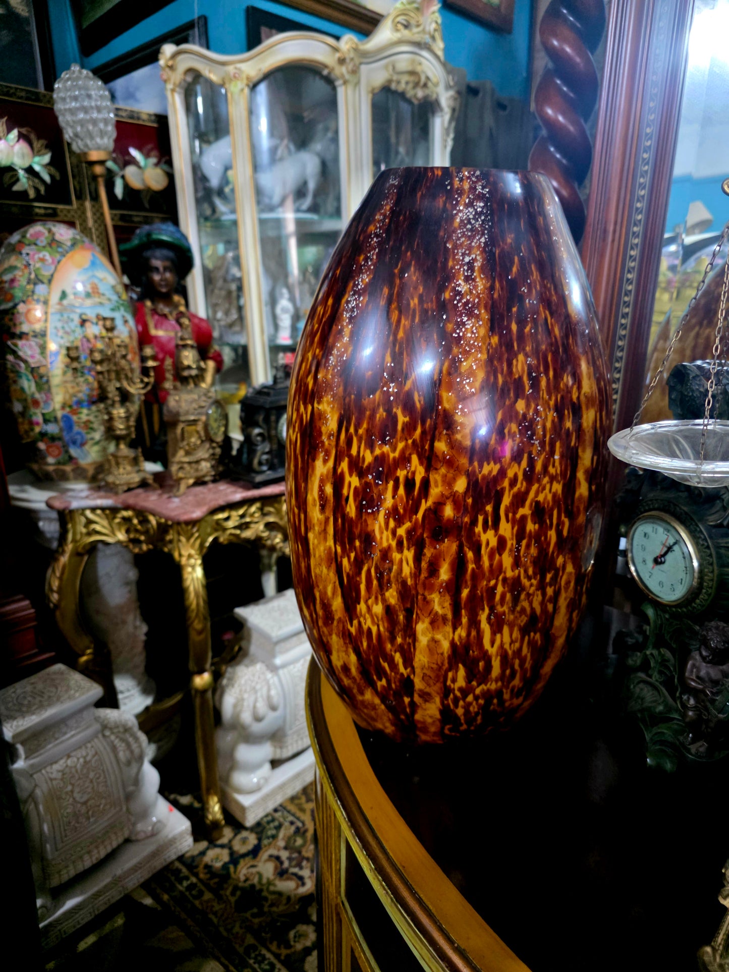 ✨Jarron Murano Gran Formato – Elegancia en Tonos Carey✨