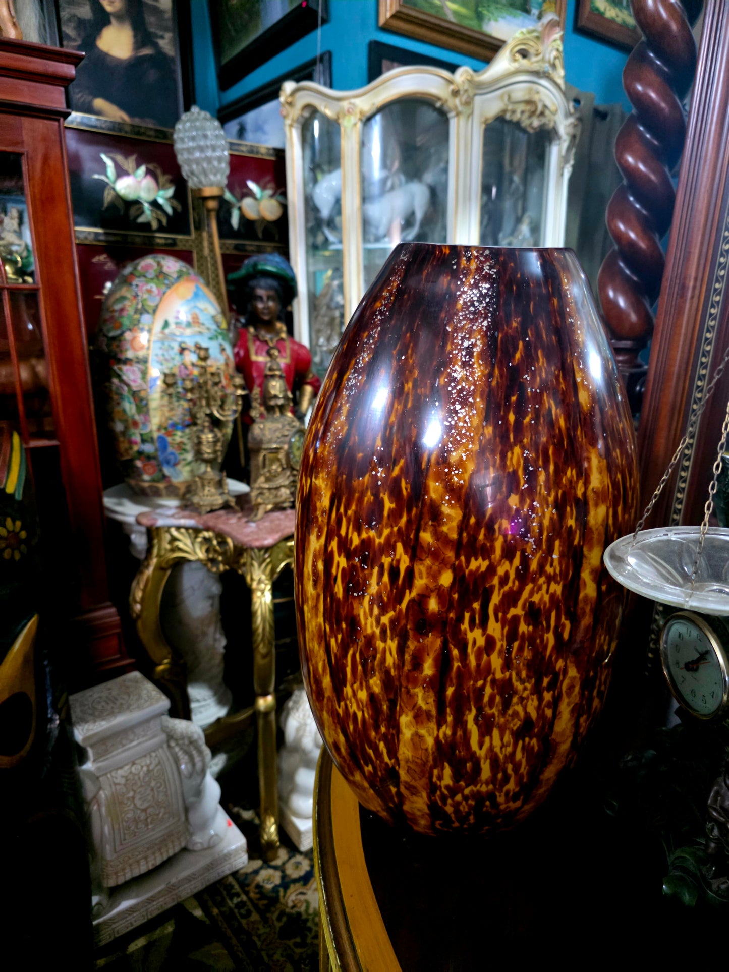 ✨Jarron Murano Gran Formato – Elegancia en Tonos Carey✨