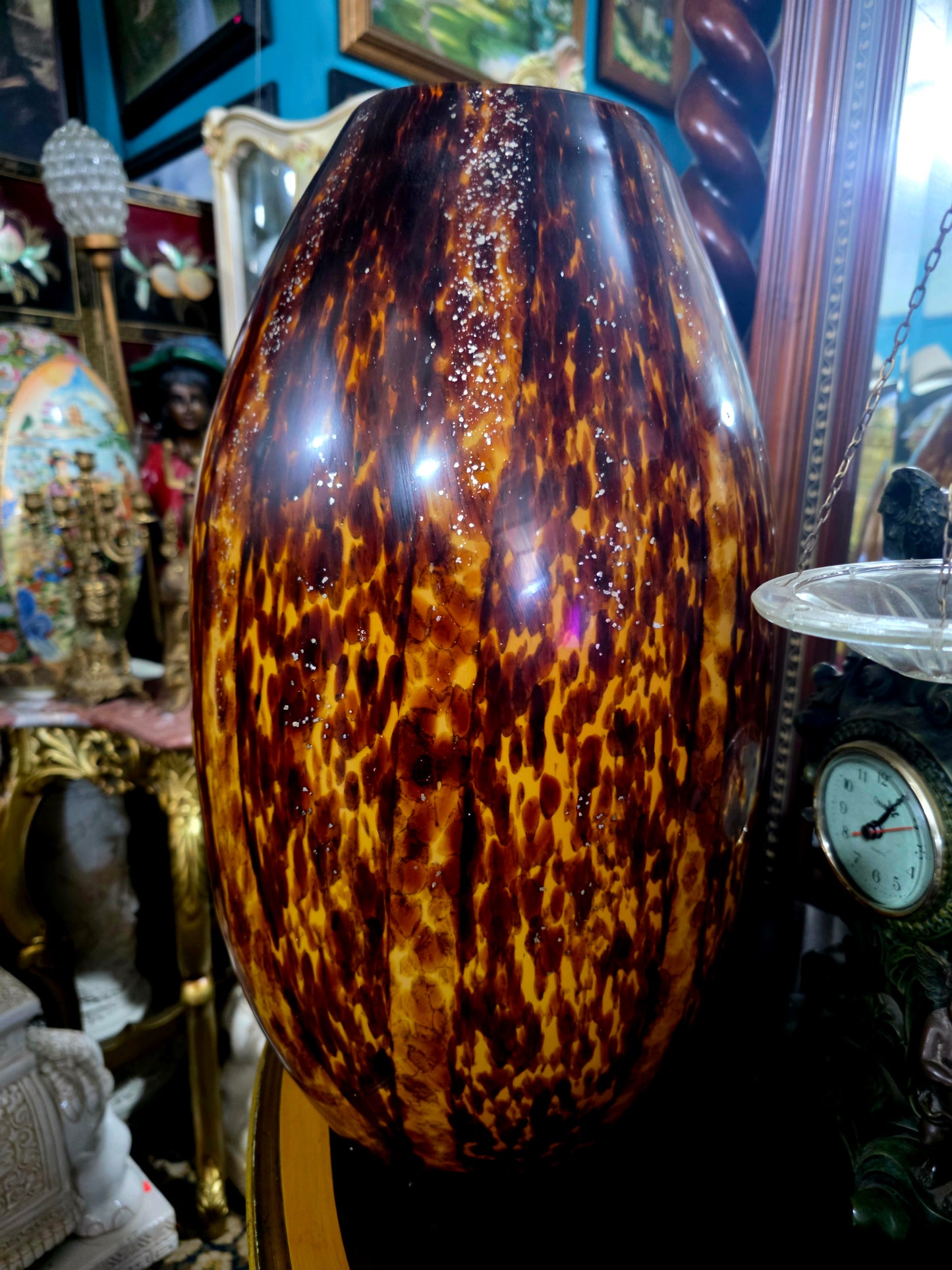 ✨Jarron Murano Gran Formato – Elegancia en Tonos Carey✨