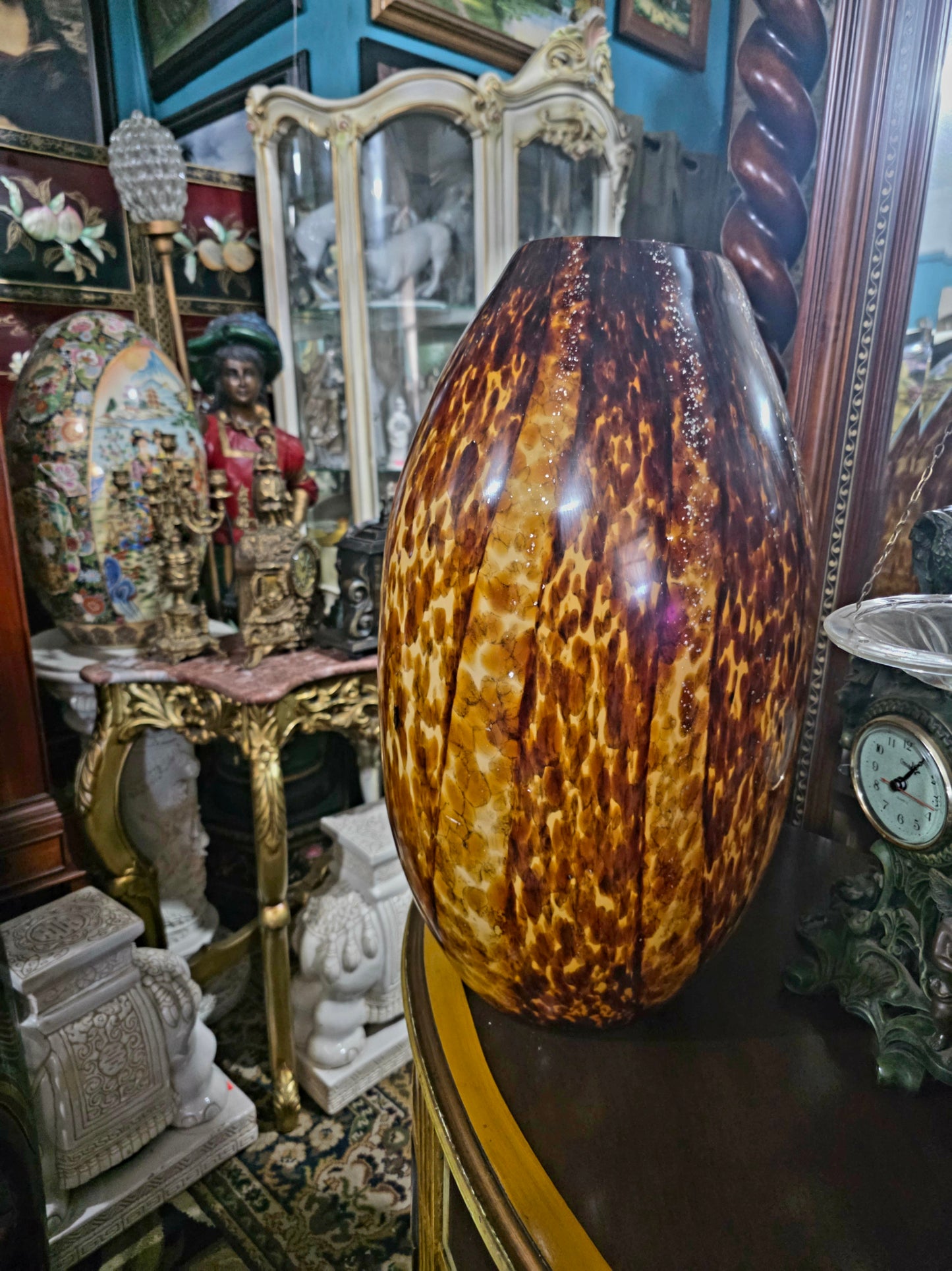 ✨Jarron Murano Gran Formato – Elegancia en Tonos Carey✨