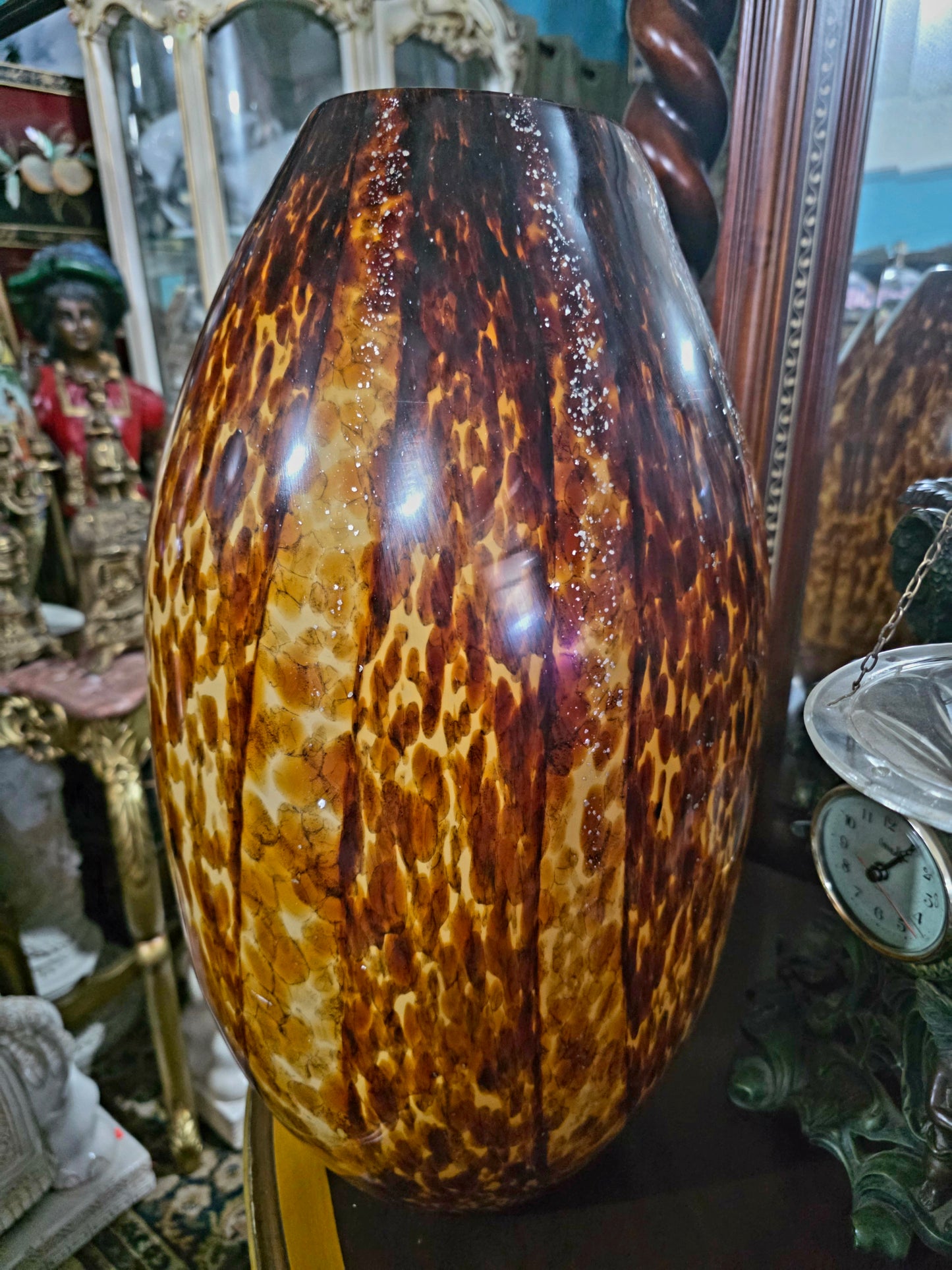 ✨Jarron Murano Gran Formato – Elegancia en Tonos Carey✨