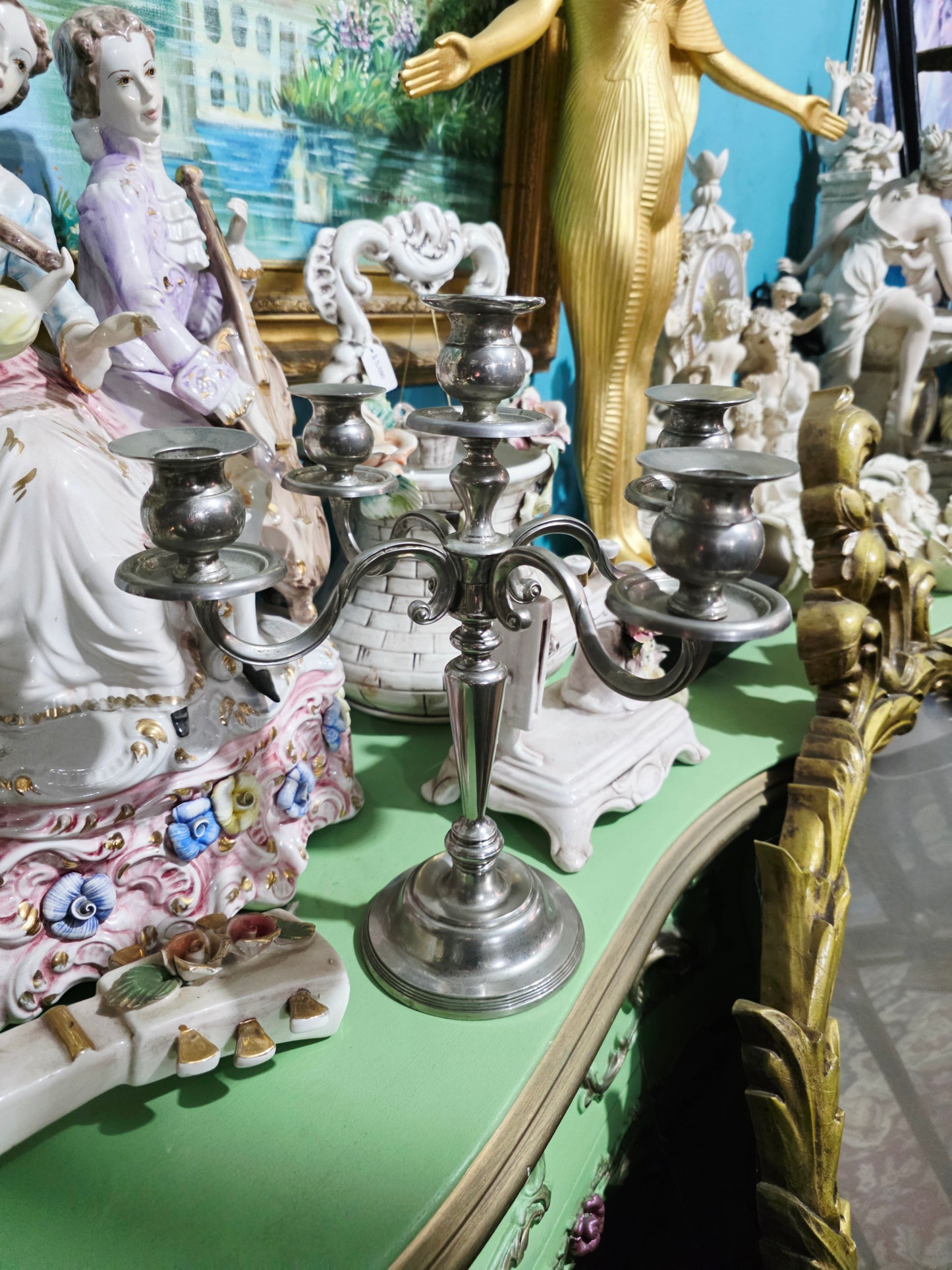 🔥🕯️🔥Candelabro de Acero Inoxidable — Diseño Clásico con Brillo Contemporáneo 🔥🕯️🔥