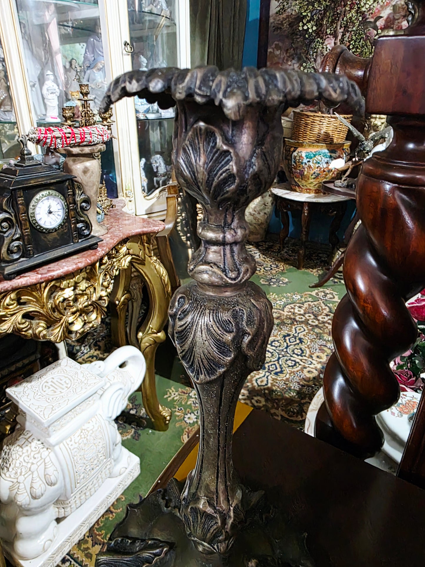 🔥🕯️🔥 Par de Candelabros Antiguos en Bronce 🔥🕯️🔥