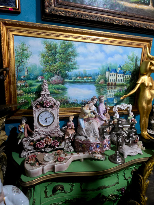 🌺 Cuadro original de casa señorial con hermoso paisaje por W.Hodges🖌️🎨