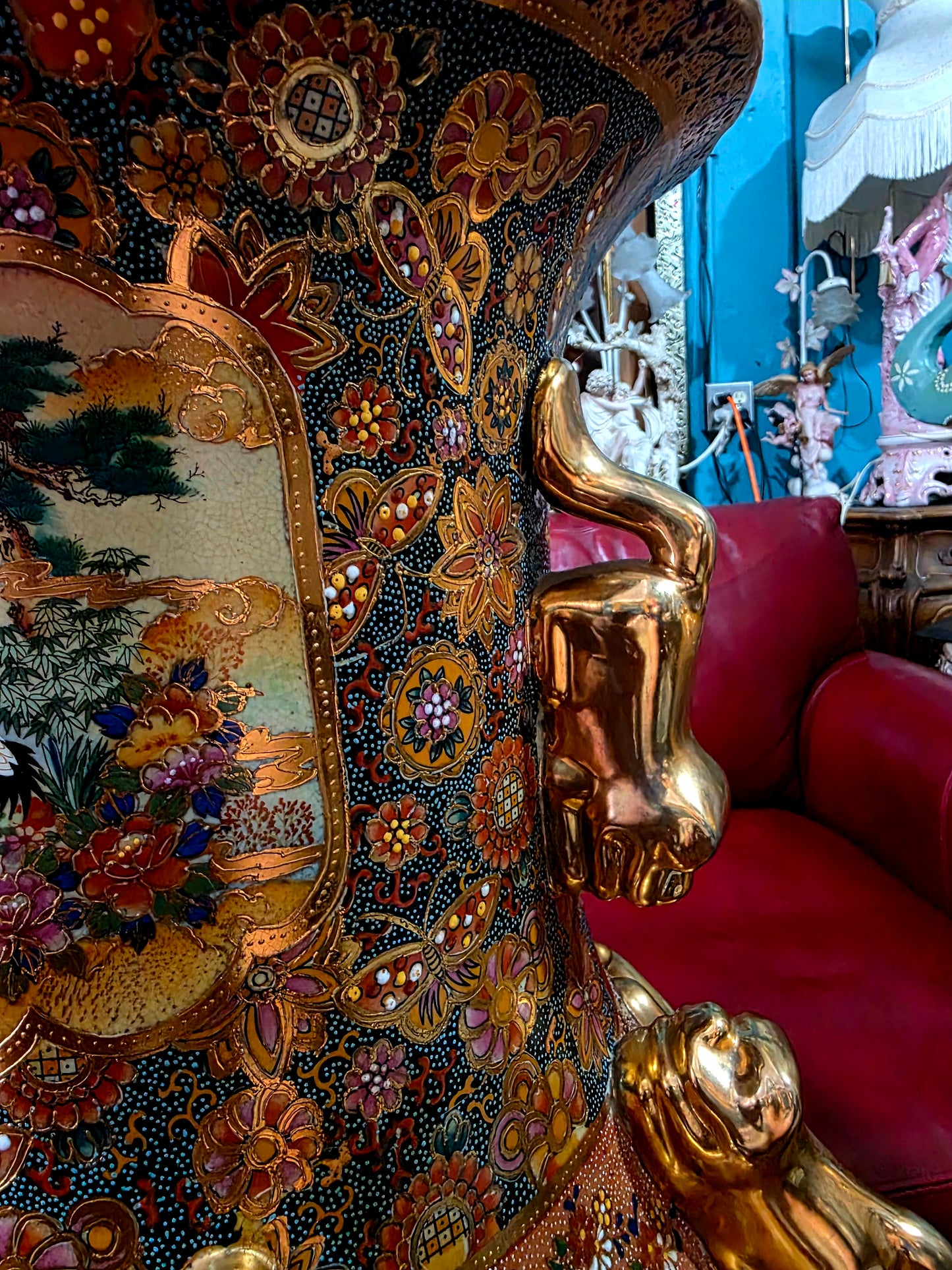 🎎🏮 🇨🇳 Jarron Imperial Satsuma – Arte Cerámico de Gran Escala🏮🎎🇨🇳