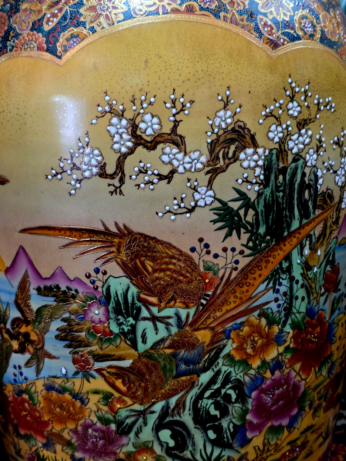 🎎🏮 🇨🇳 Jarron Imperial Satsuma – Arte Cerámico de Gran Escala🏮🎎🇨🇳