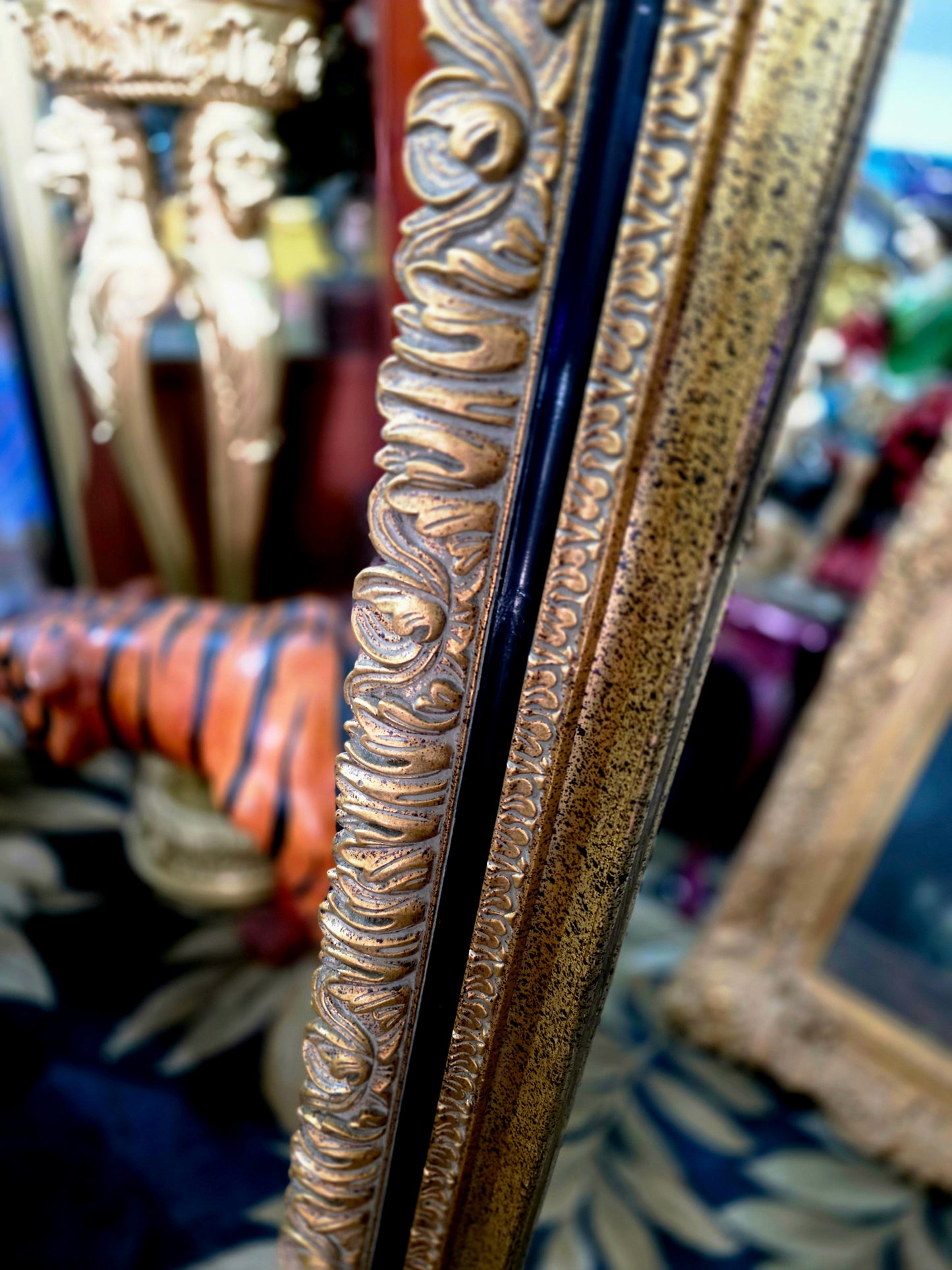 🪞🎗️ Espejo Clasico de Gran Formato – Elegancia Dorada que Enaltece el Espacio🎗️🪞