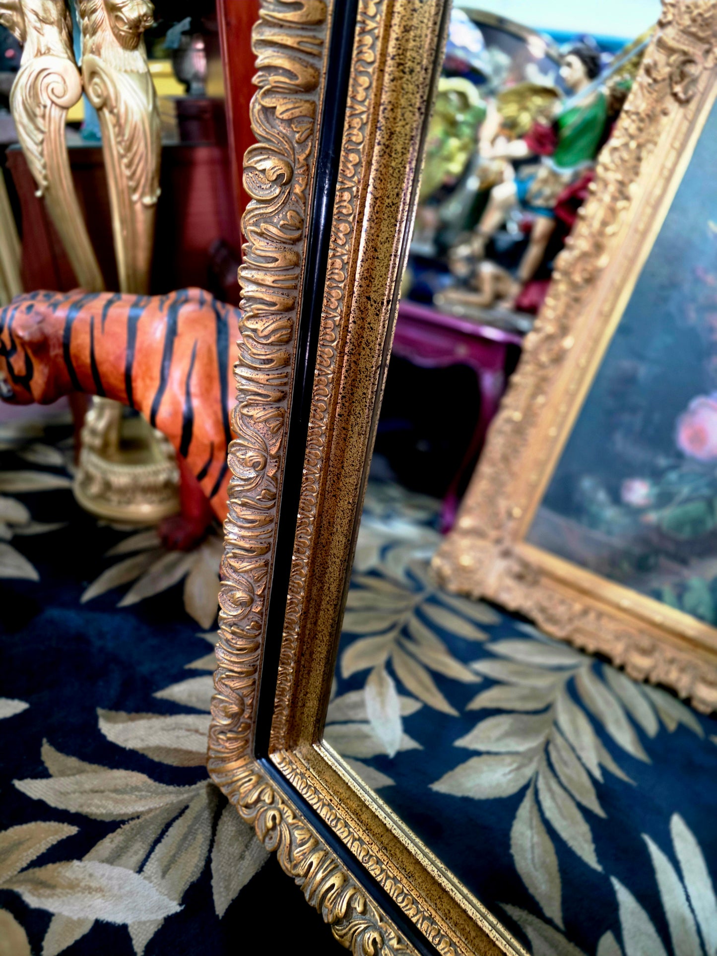 🪞🎗️ Espejo Clasico de Gran Formato – Elegancia Dorada que Enaltece el Espacio🎗️🪞