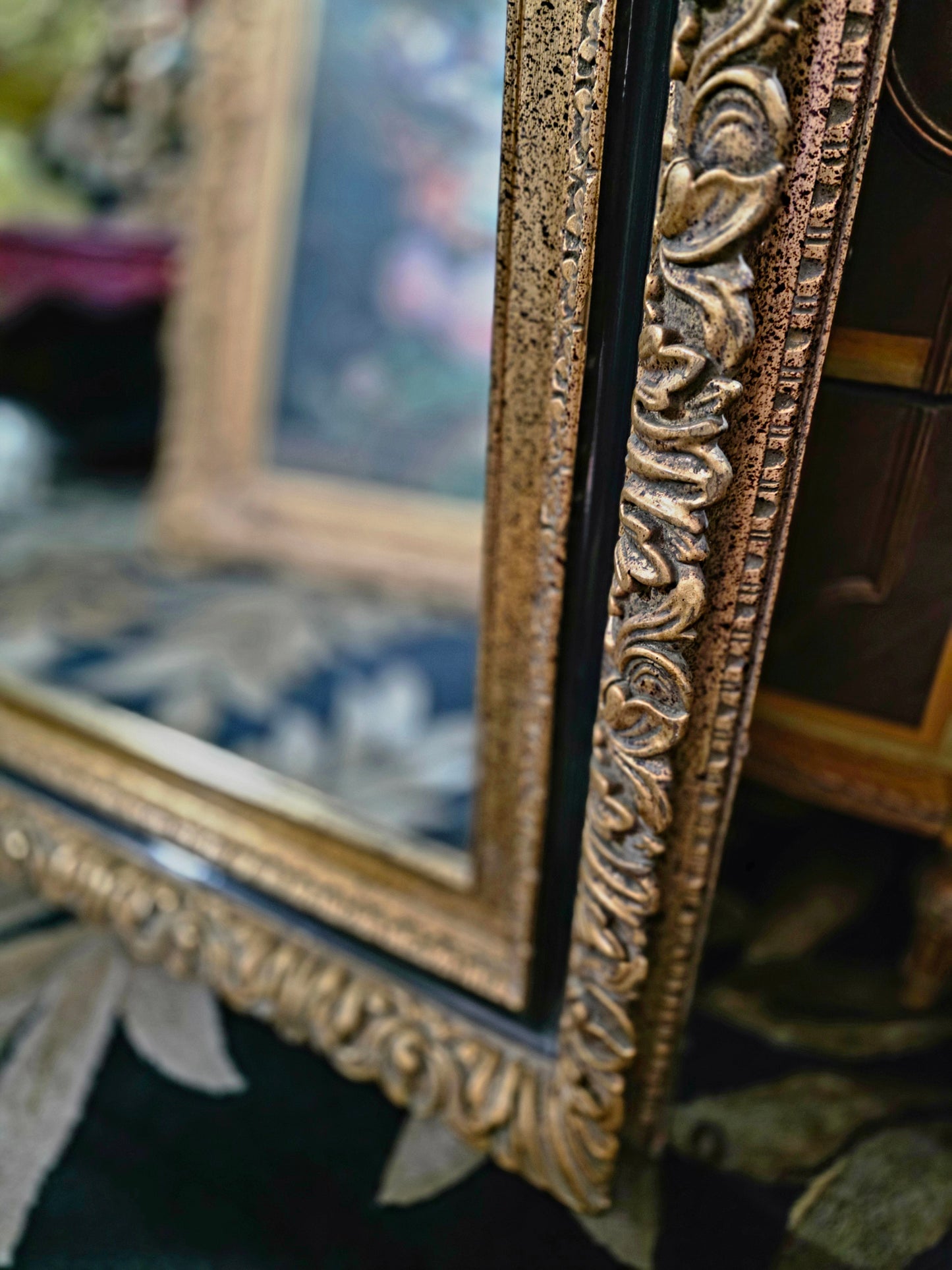 🪞🎗️ Espejo Clasico de Gran Formato – Elegancia Dorada que Enaltece el Espacio🎗️🪞