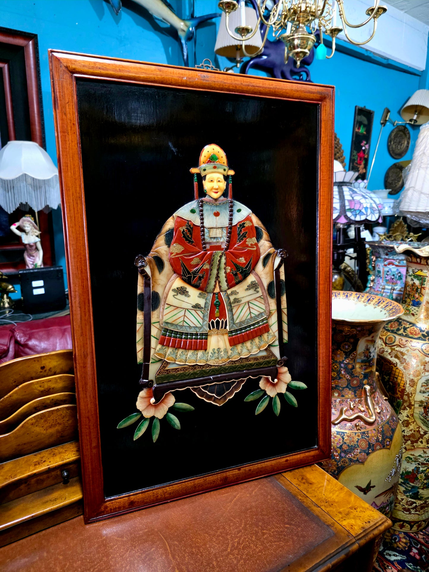 🇨🇳 Cuadros De Emperador Y Emperatriz elaborados en Jade: Retratos Imperiales Chinos 🇨🇳