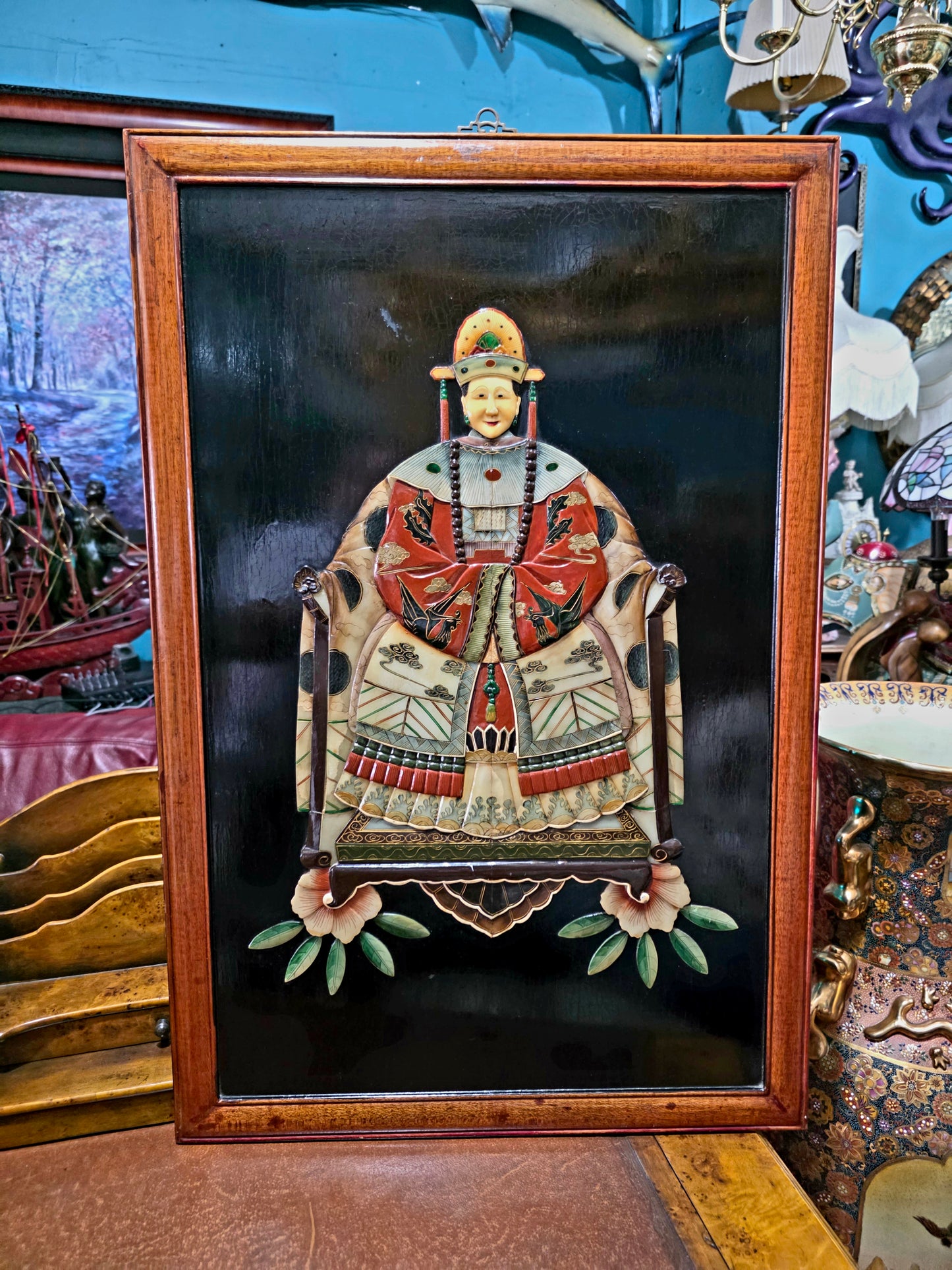 🇨🇳 Cuadros De Emperador Y Emperatriz elaborados en Jade: Retratos Imperiales Chinos 🇨🇳