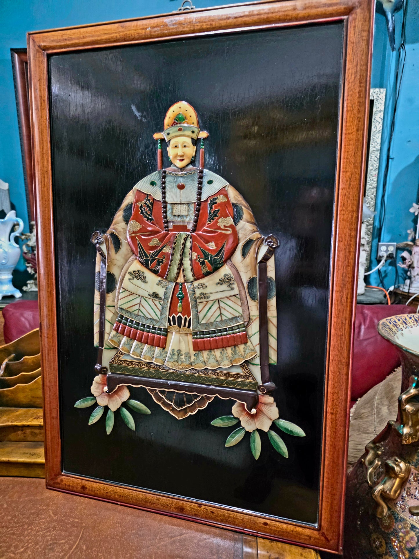 🇨🇳 Cuadros De Emperador Y Emperatriz elaborados en Jade: Retratos Imperiales Chinos 🇨🇳