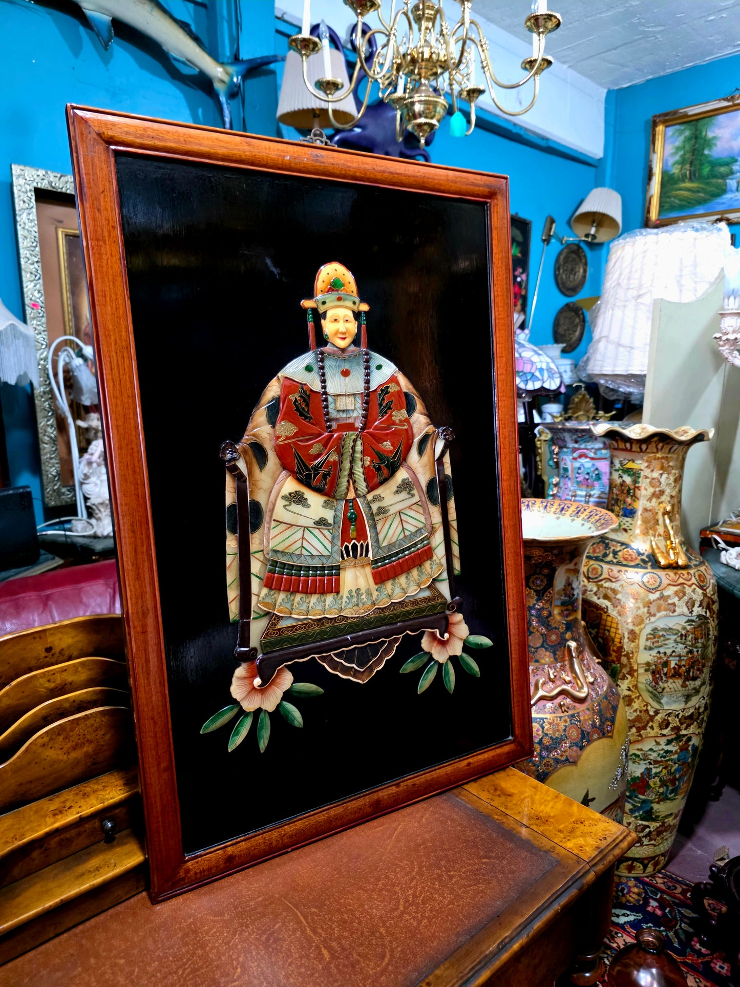 🇨🇳 Cuadros De Emperador Y Emperatriz elaborados en Jade: Retratos Imperiales Chinos 🇨🇳