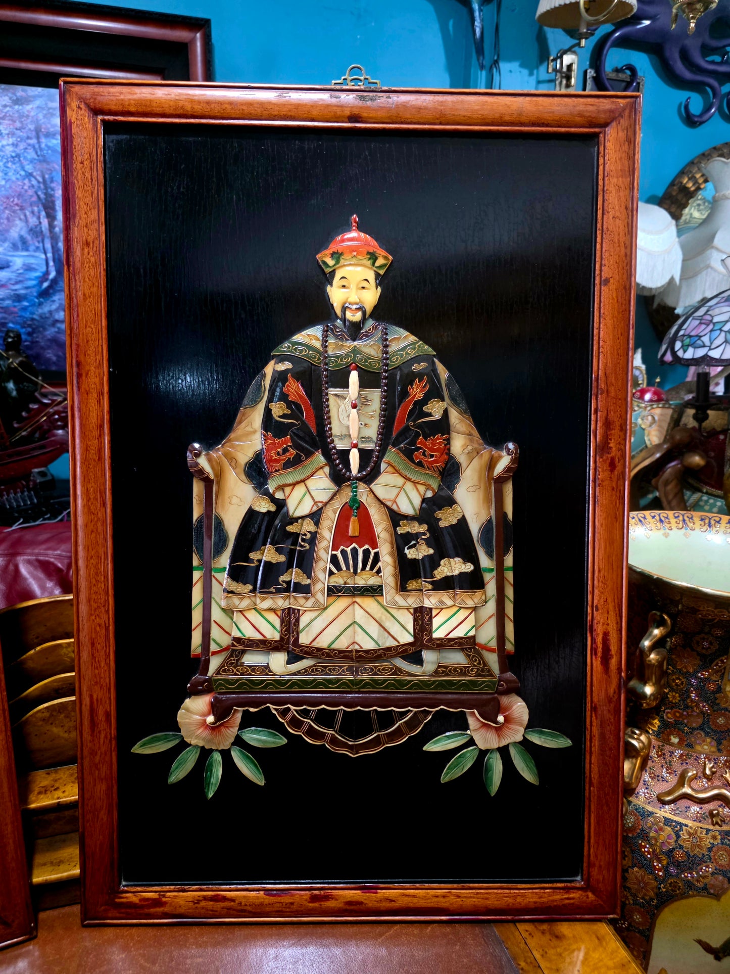 🇨🇳 Cuadros De Emperador Y Emperatriz elaborados en Jade: Retratos Imperiales Chinos 🇨🇳